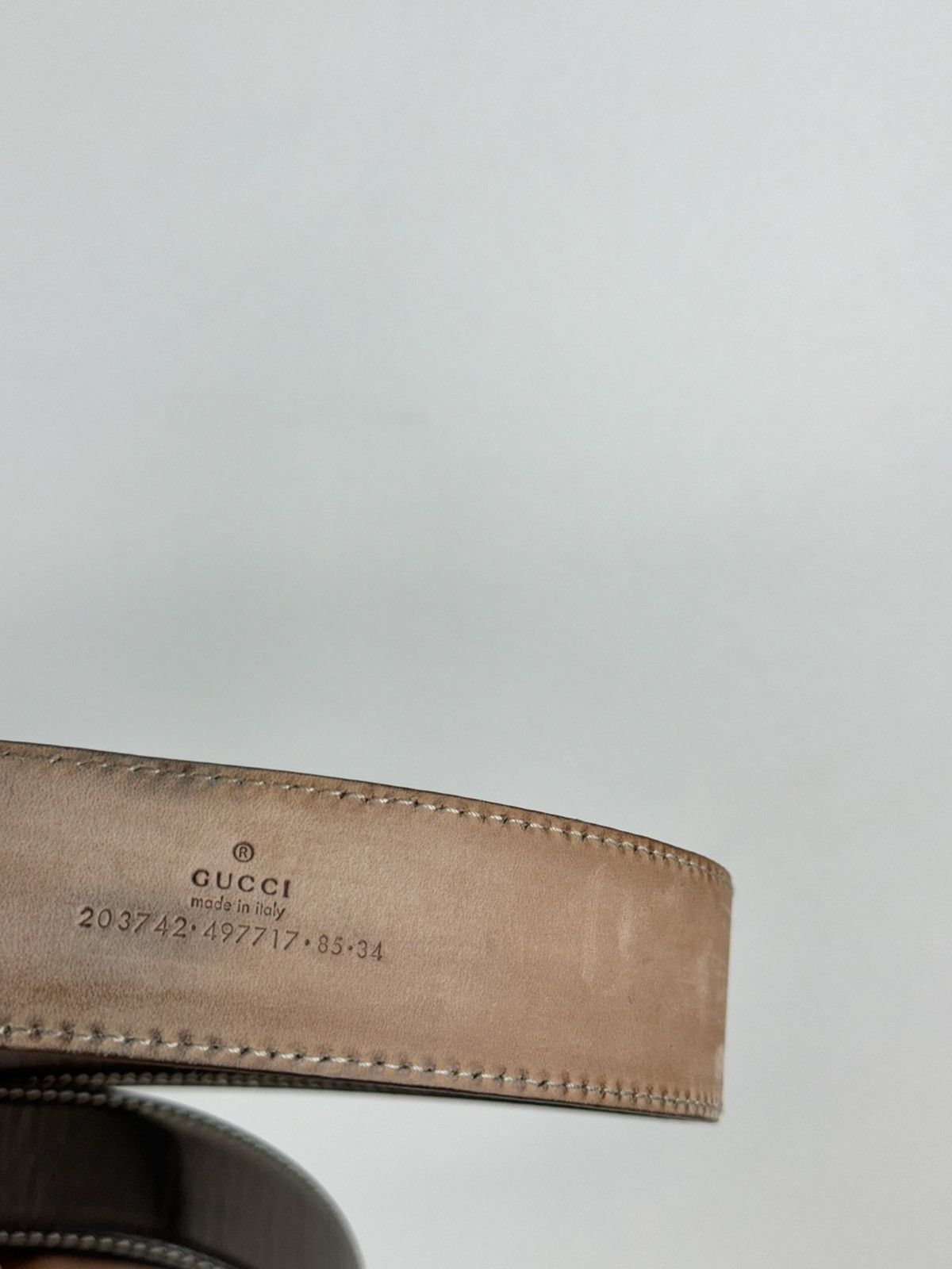 Gucci × Leather Leather belt Gucci y2k original luxury casual item Size ONE SIZE - 3 Thumbnail
