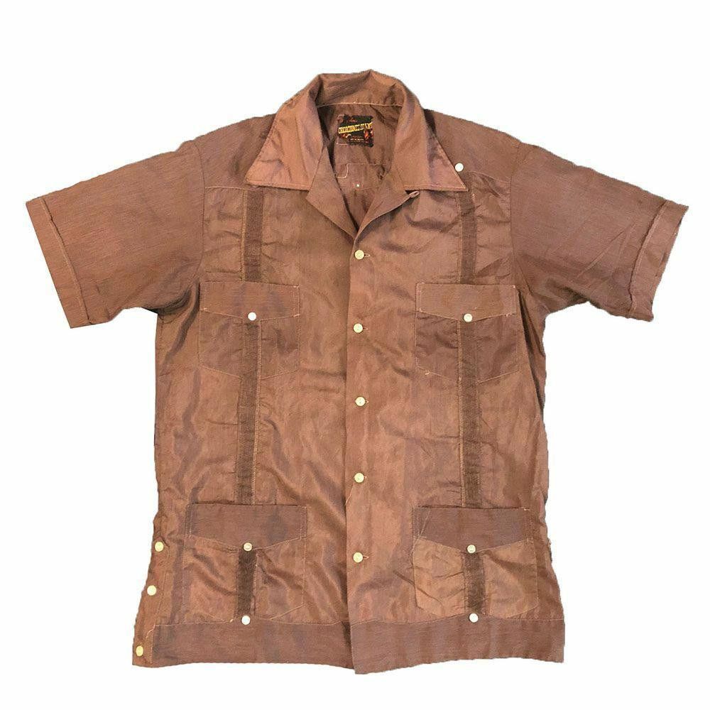 Designer Pre Owned Brown Hand Made Men´S Shirt M Size US M / EU 48-50 / 2 - 1 Thumbnail