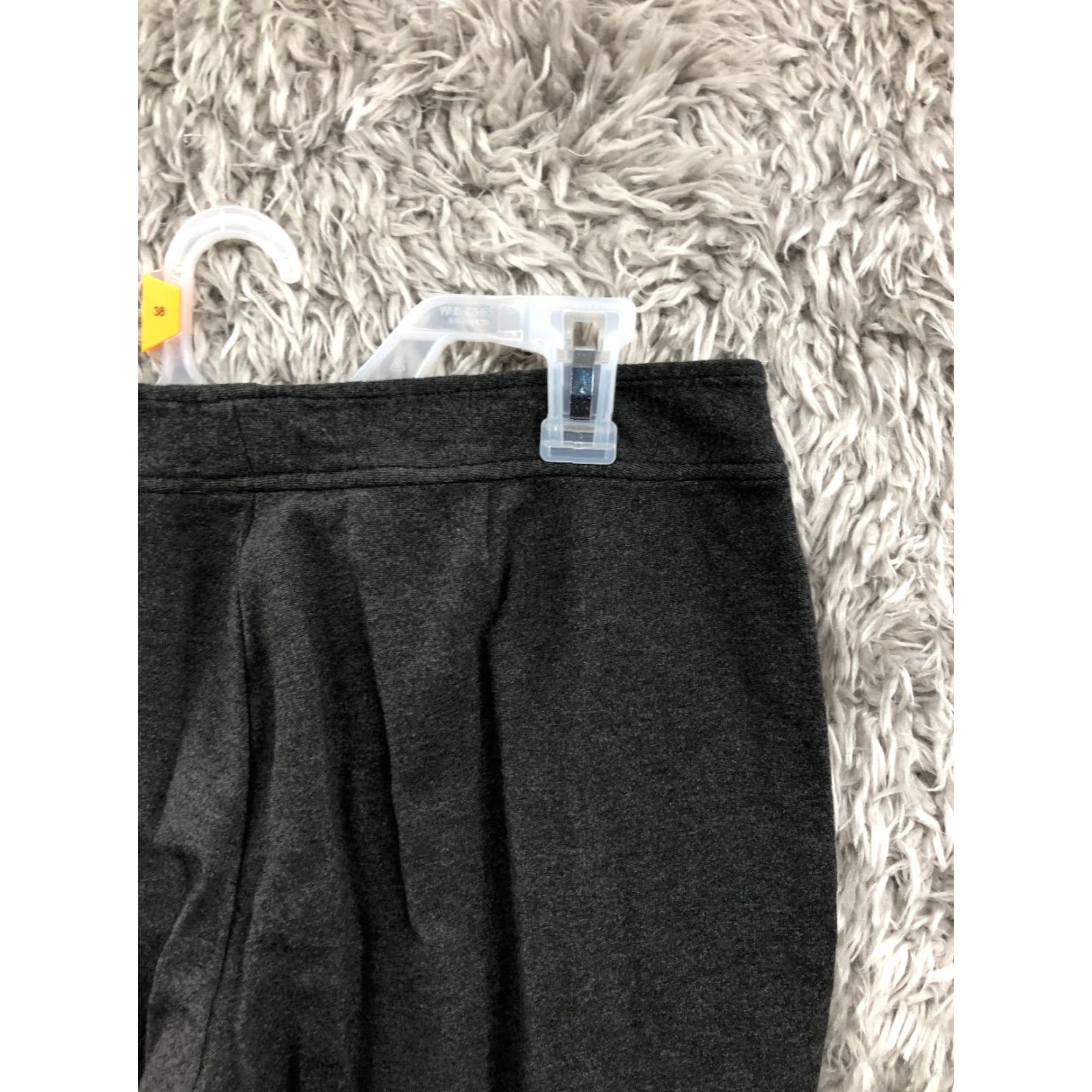 Eileen Fisher Eileen Fisher Pants Womens 8 Mid Rise Straight Leg Hook and Eye Black Knit Front Flat Front Pockets Regular Inseam 26 in Size 28 Waist Vintage: No Size 30" / US 8 / IT 44 - 6 Thumbnail