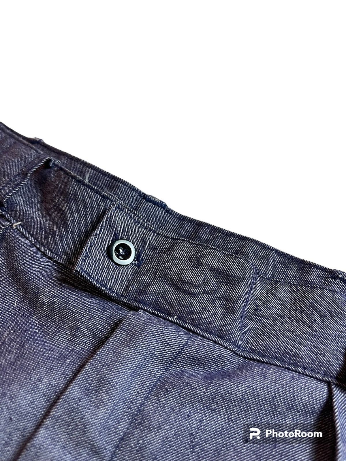 Indigo ⭐️ Vintage Pantalon Bleu Chine France Navy Pant Size US 32 / EU 48 - 6 Thumbnail