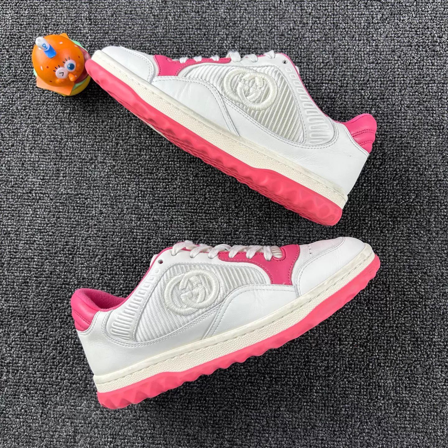 Gucci Gucci MAC80 pink white low top sneakers women's 35 Size US 4.5 / IT 34.5 - 4 Thumbnail