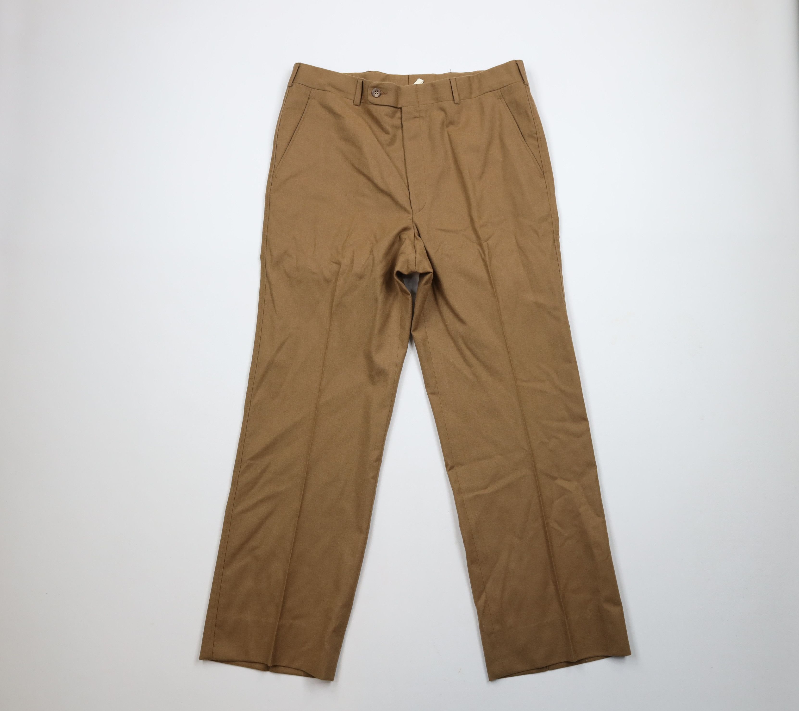 Vintage Vintage 70s Streetwear Wide Leg Bell Bottoms Chino Pants USA Size US 34 / EU 50 - 1 Thumbnail