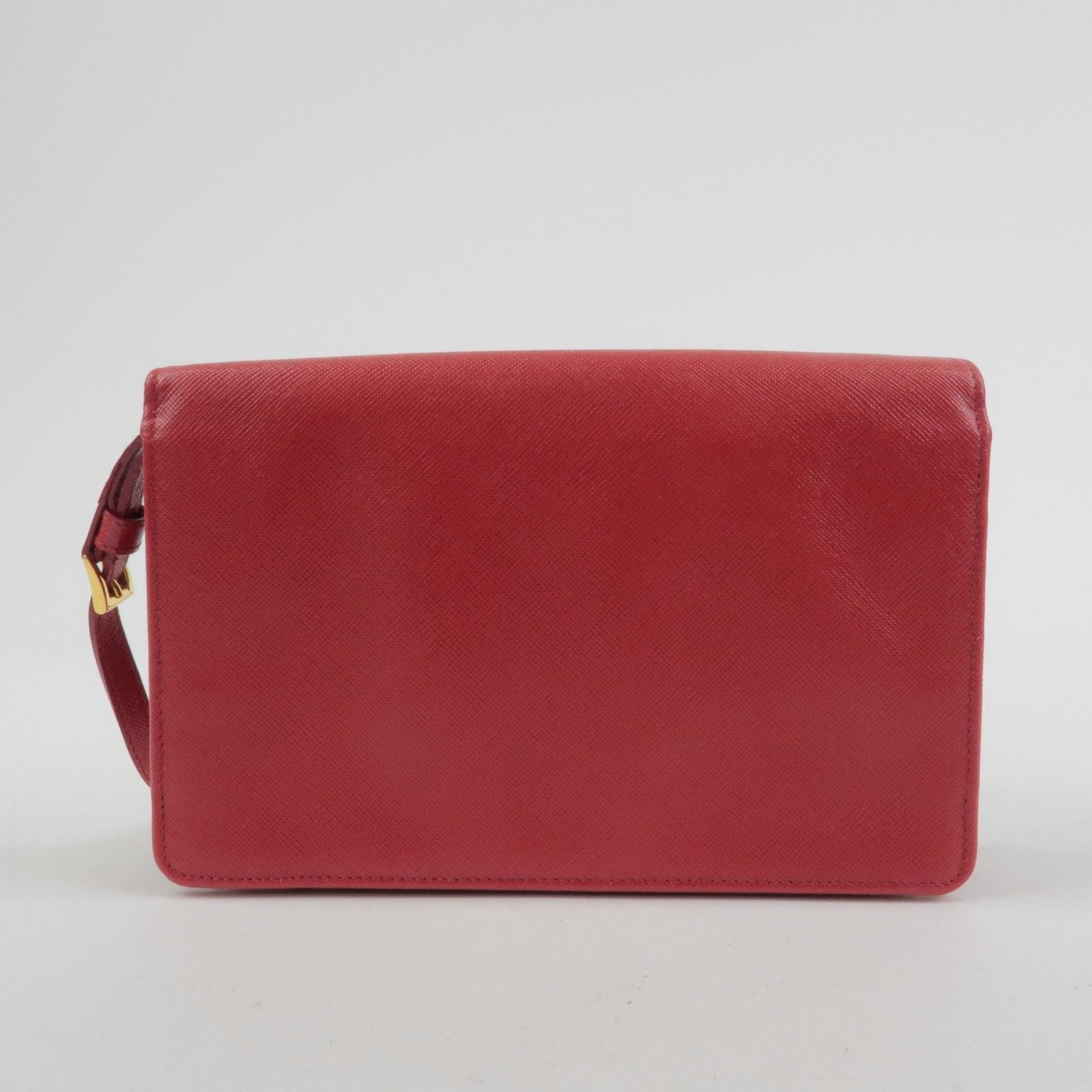 Prada Prada Saffiano Crossbody Bag Red Size ONE SIZE - 2 Thumbnail