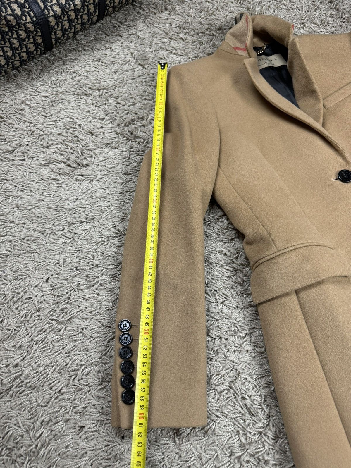 Burberry Cashmere coat Burberry Camel original streetwear luxury item Size S / US 4 / IT 40 - 7 Thumbnail