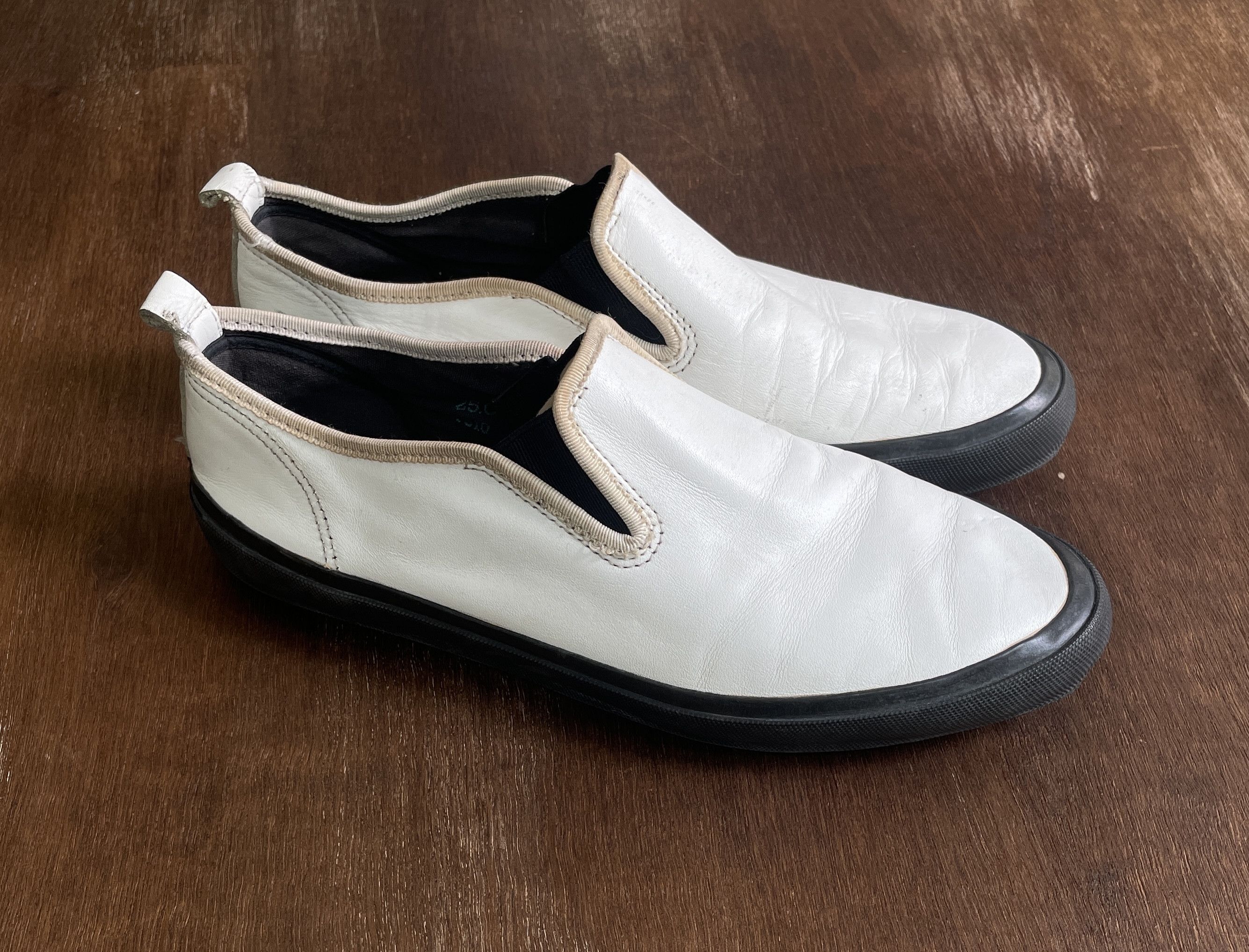 Comme des Garcons Homme Comme des Garcons CDGH Plus White Slip On | Grailed