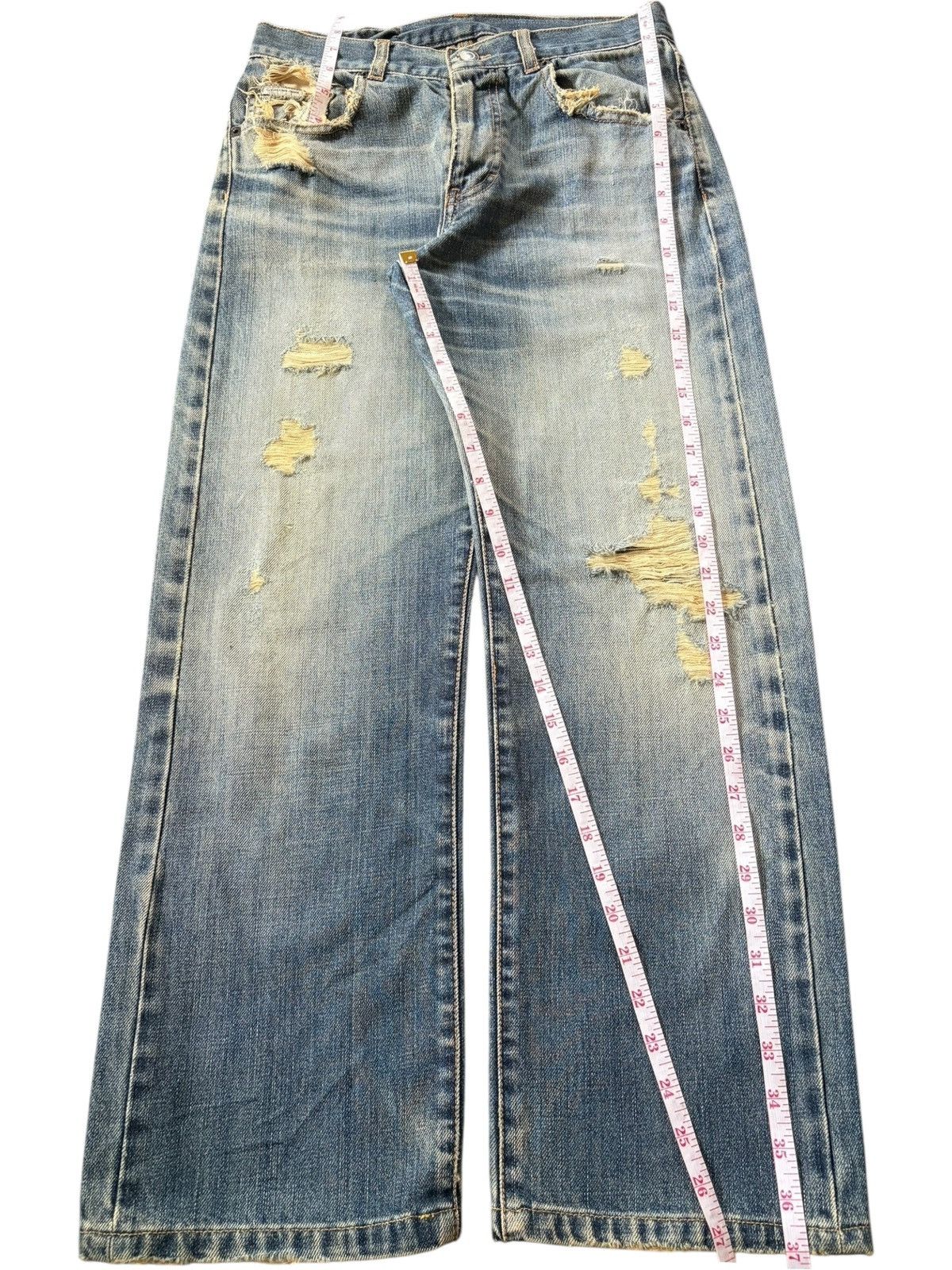 Calvin Klein Vintage Calvin Klein Rusty Wash Distress Loose Jeans Size US 28 / EU 44 - 7 Thumbnail