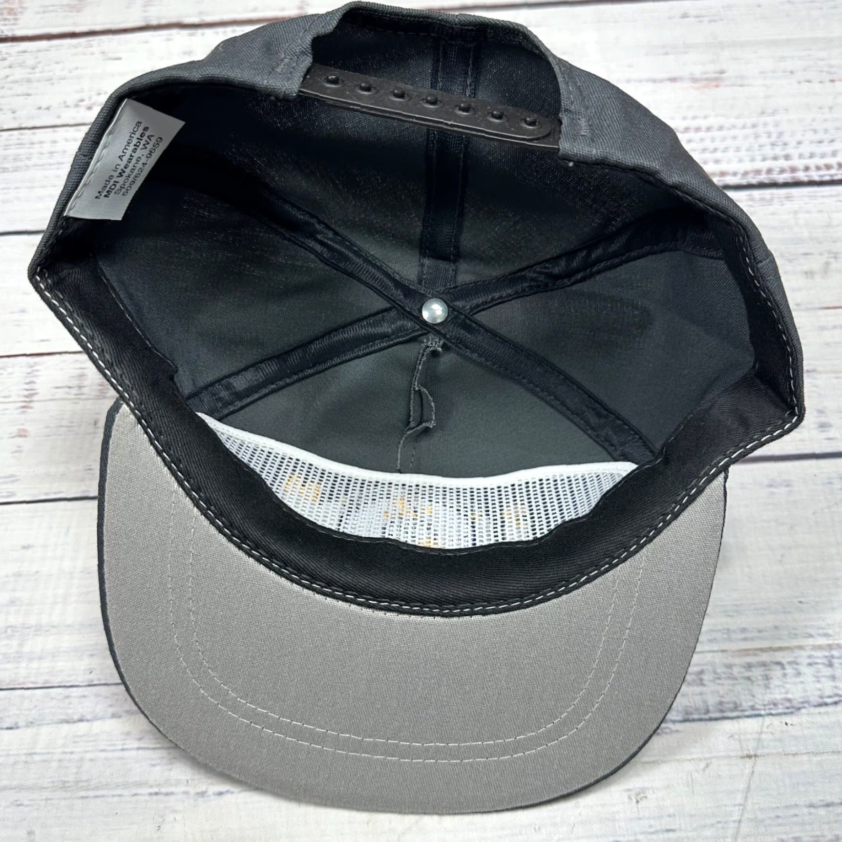 Vintage Nike 92 MS 920 Maintenance Squadron Snapback Cap Black Adjustable Baseball Hat USAF Men One Size Black Cap Size ONE SIZE - 6 Thumbnail