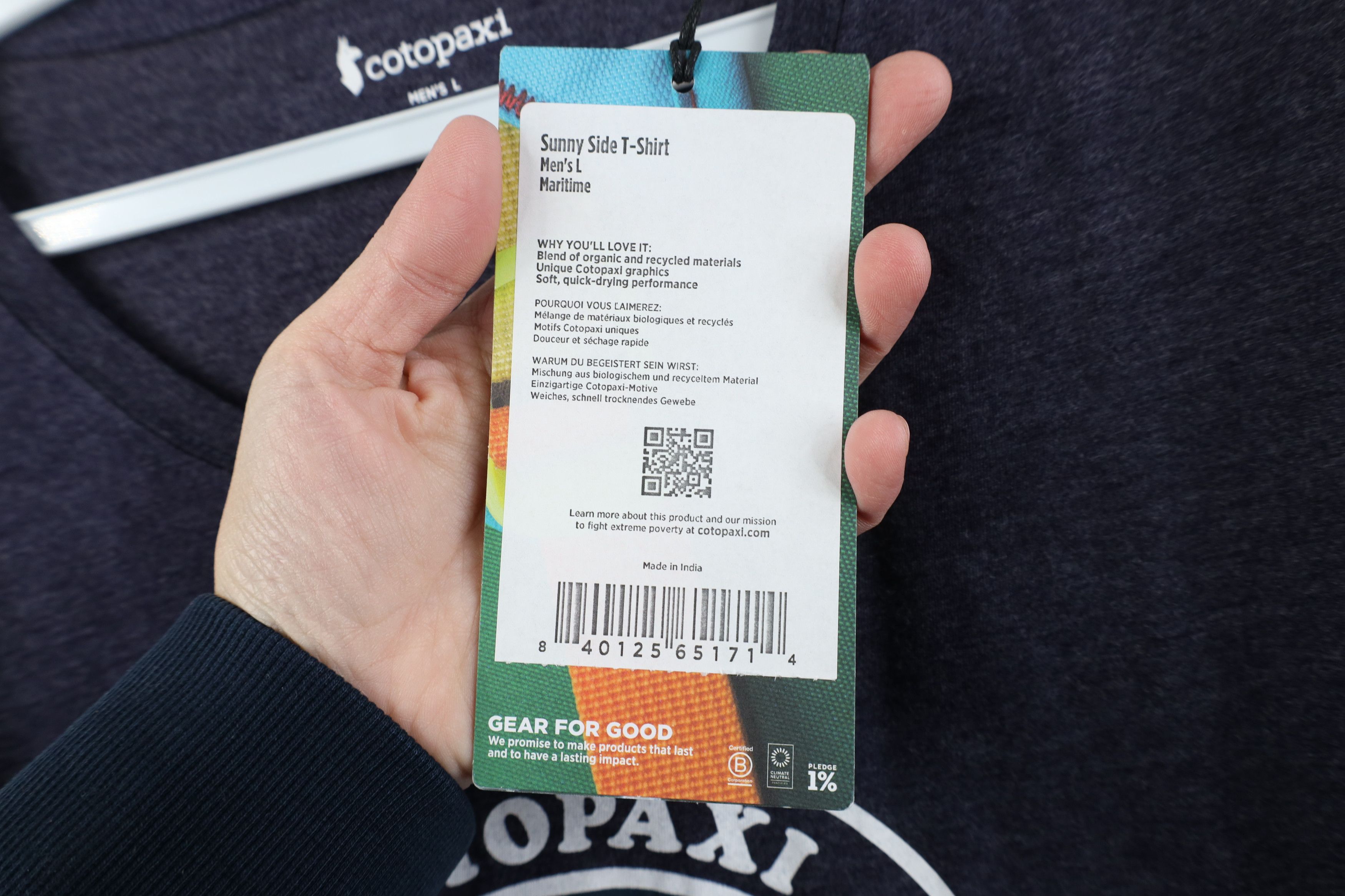 Cotopaxi New Cotopaxi Mountain Organic Cotton Jersey Knit T-Shirt Size US L / EU 52-54 / 3 - 6 Thumbnail