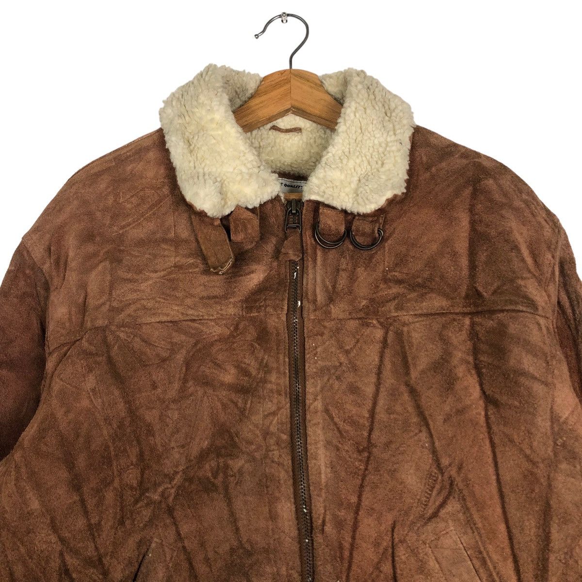 Japanese Brand 🔥Vtg Biker Leather Jacket Shearling Japan Pitch 45 Size US M / EU 48-50 / 2 - 3 Thumbnail
