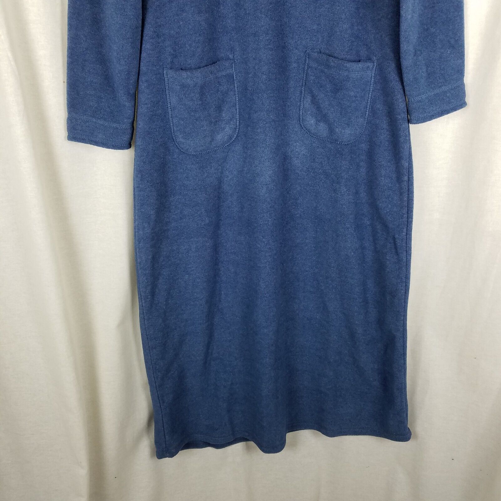 Vintage Vermont Country Store Fleece Cowl Neck Lounge Nightgown Robe Size ONE SIZE - 3 Thumbnail