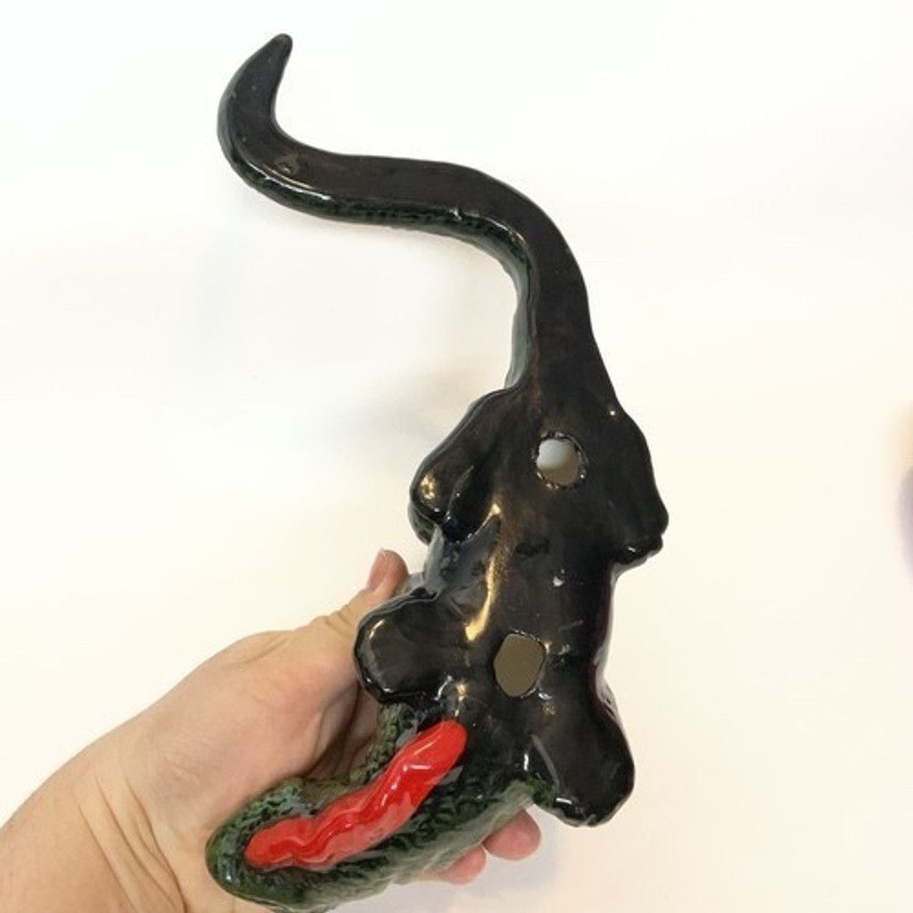 The Unbranded Brand Talavera Pottery Lizard Iguana Mexican CozumelCeramic Figure Size ONE SIZE - 2 Thumbnail