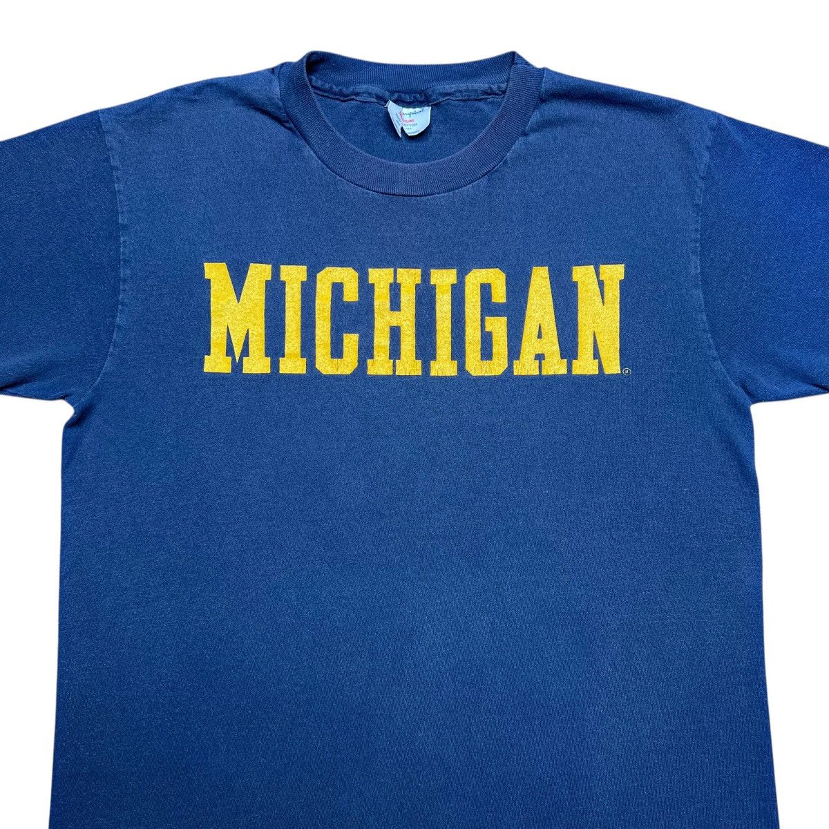 Champion Vintage 90s NCAA Michigan Wolverines Champion Spell Out Tee Size US M / EU 48-50 / 2 - 4 Thumbnail