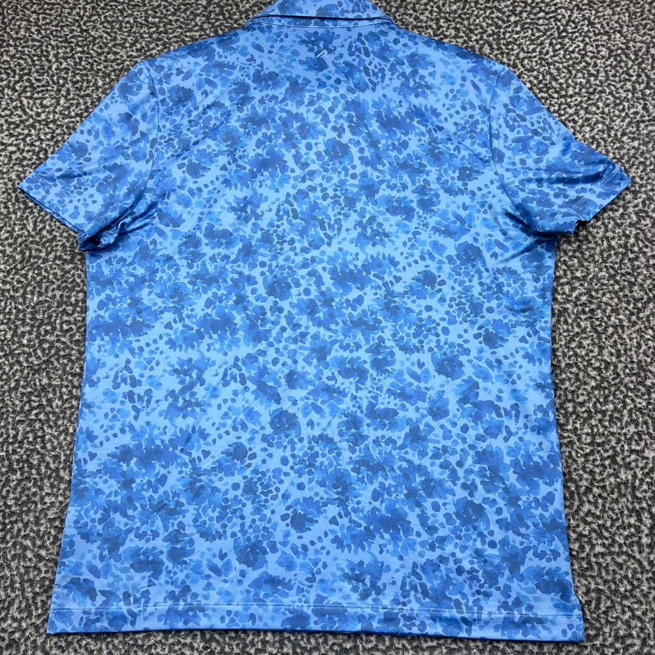 Other Redvanly Golf Polo Shirt Men Blue Floral Print Performance M Size US M / EU 48-50 / 2 - 6 Thumbnail