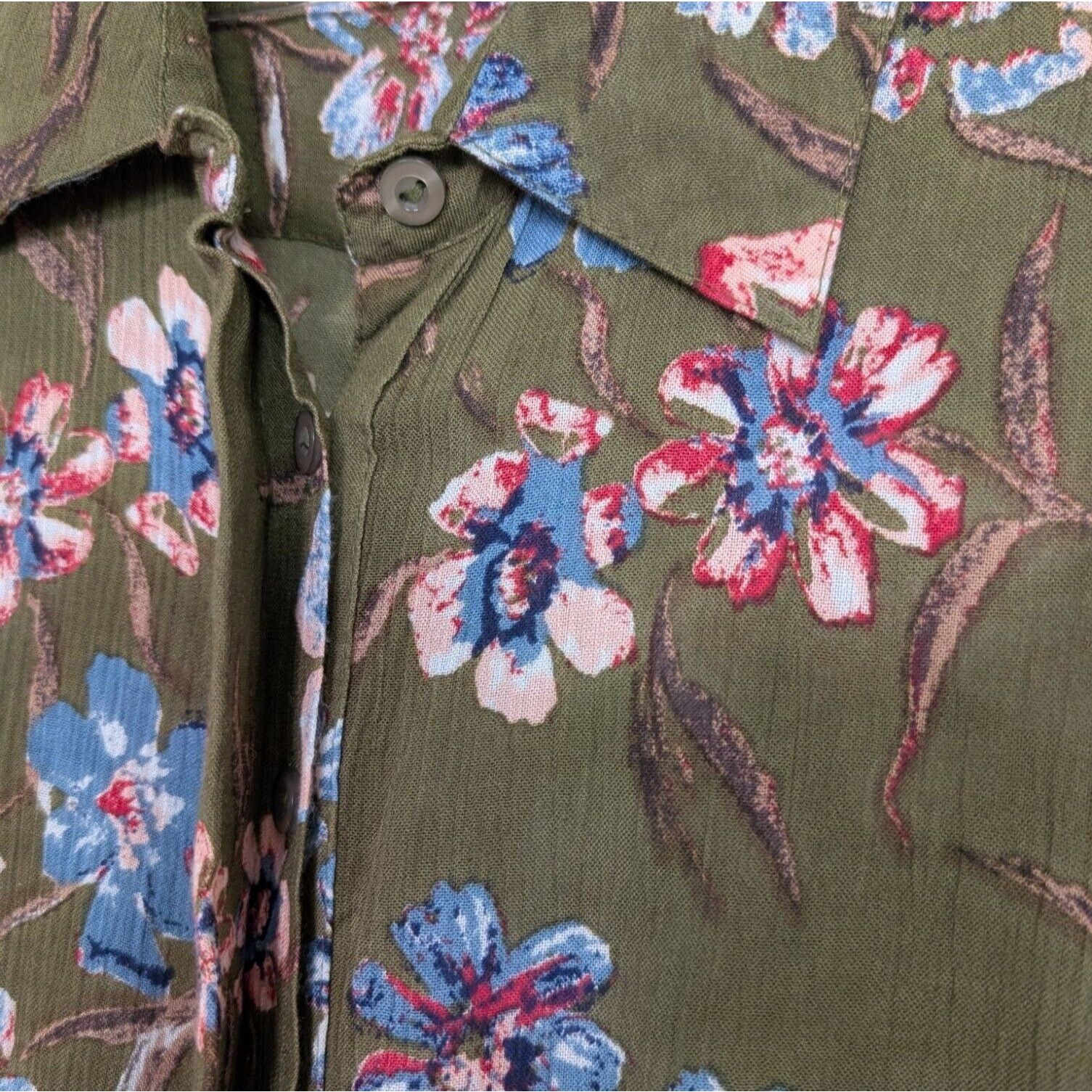 Designer Woman Within Floral Maxi Dress Womens Size 14W Green Size XL / US 12-14 / IT 48-50 - 4 Thumbnail