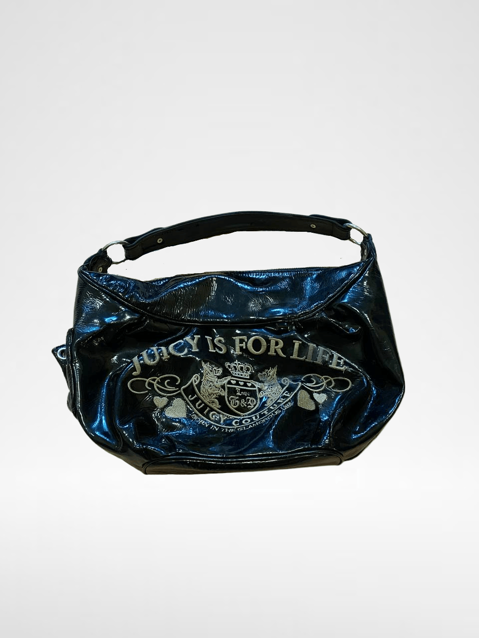Juicy Couture LUXURY VINTAGE Black Belt Bag Big Print Juicy Couture Size ONE SIZE - 1 Thumbnail