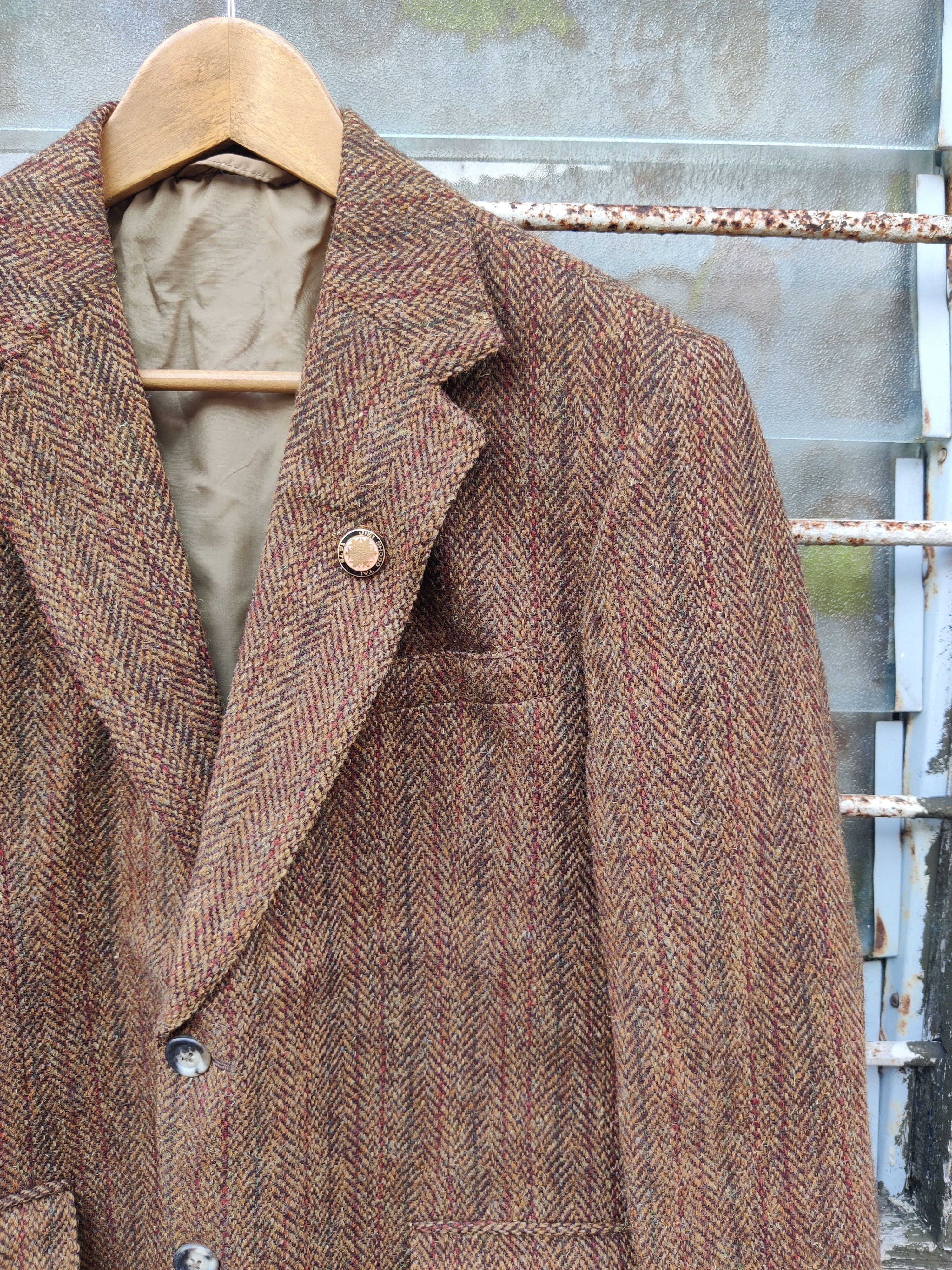 Harris Tweed Vintage Harris Tweed albion Ltd England Coat Jacket Size US S / EU 44-46 / 1 - 2 Thumbnail