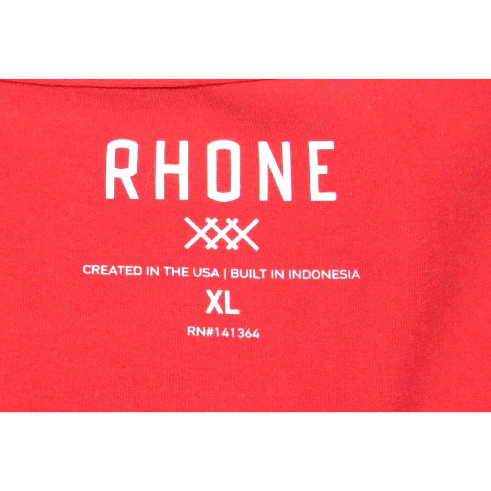 Rhone RHONE Red Long Sleeve Performance Henley Shirt XL Mens Size US XL / EU 56 / 4 - 4 Thumbnail
