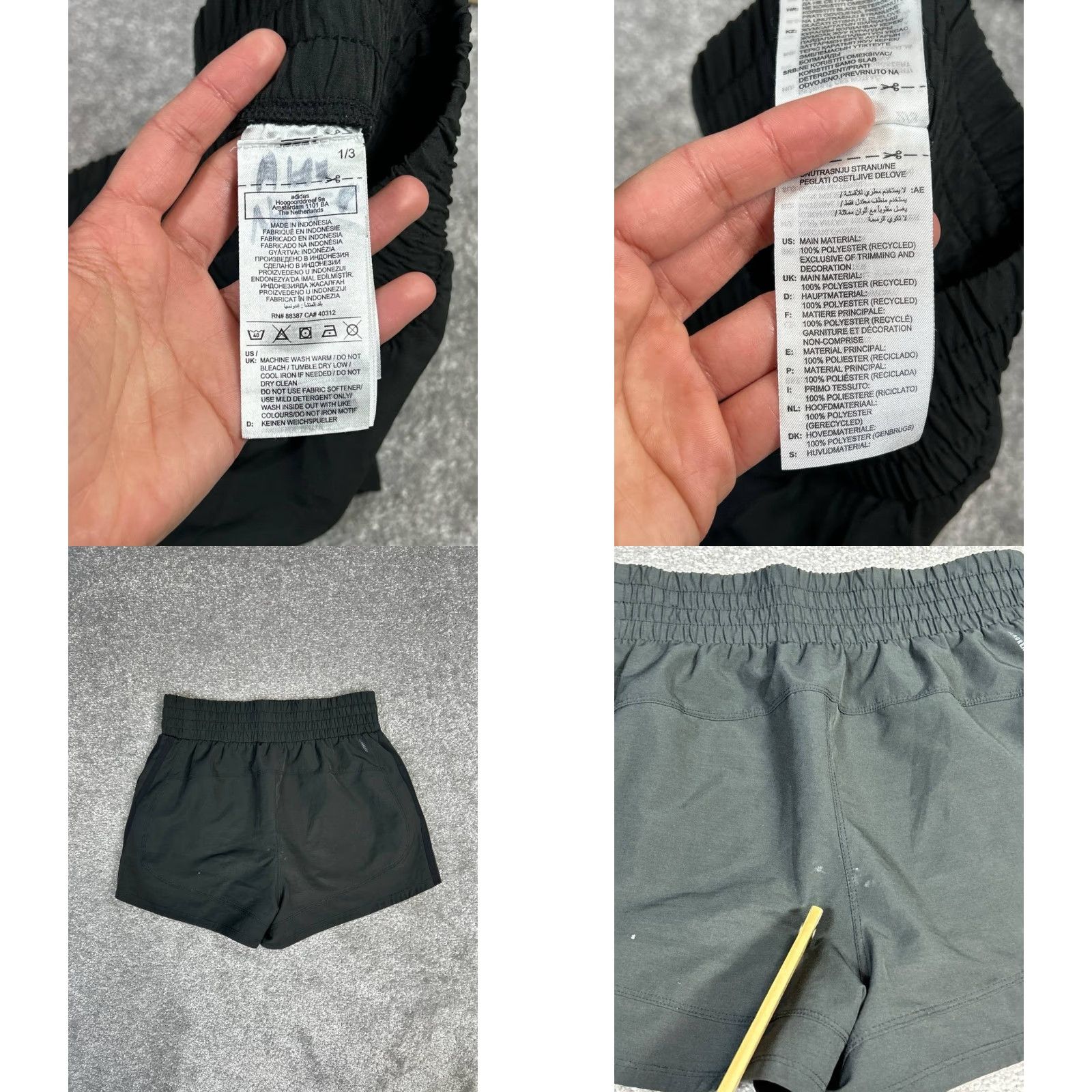 Adidas Adidas Club 3'' Shorts Womens Small Black Aeroready Logo 3 Stripes High Rise Size 28" / US 6 / IT 42 - 8 Thumbnail