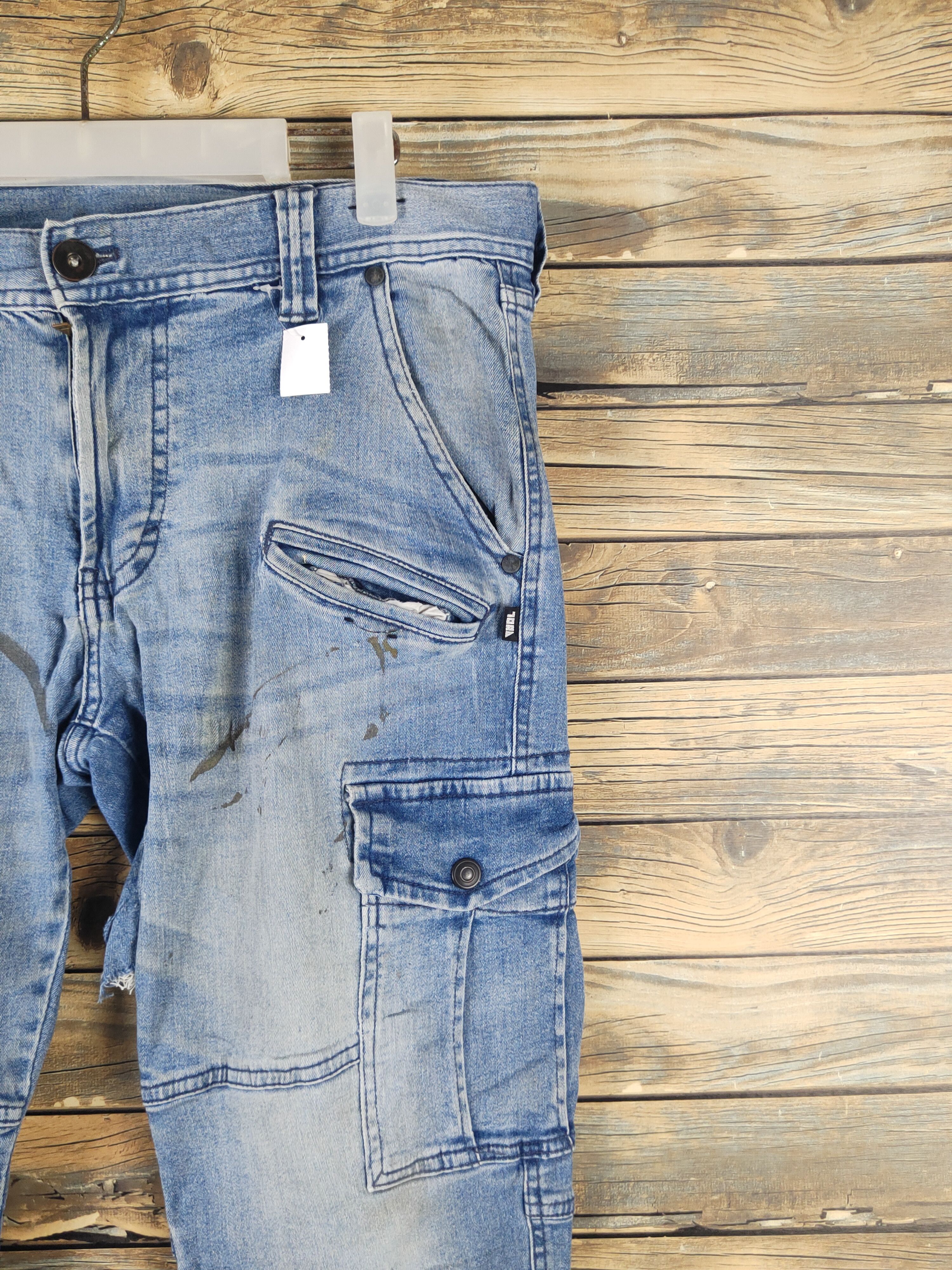Vintage DL Tora Blue Distressed Ripped Jeans #2121 Size US 35 - 6 Thumbnail