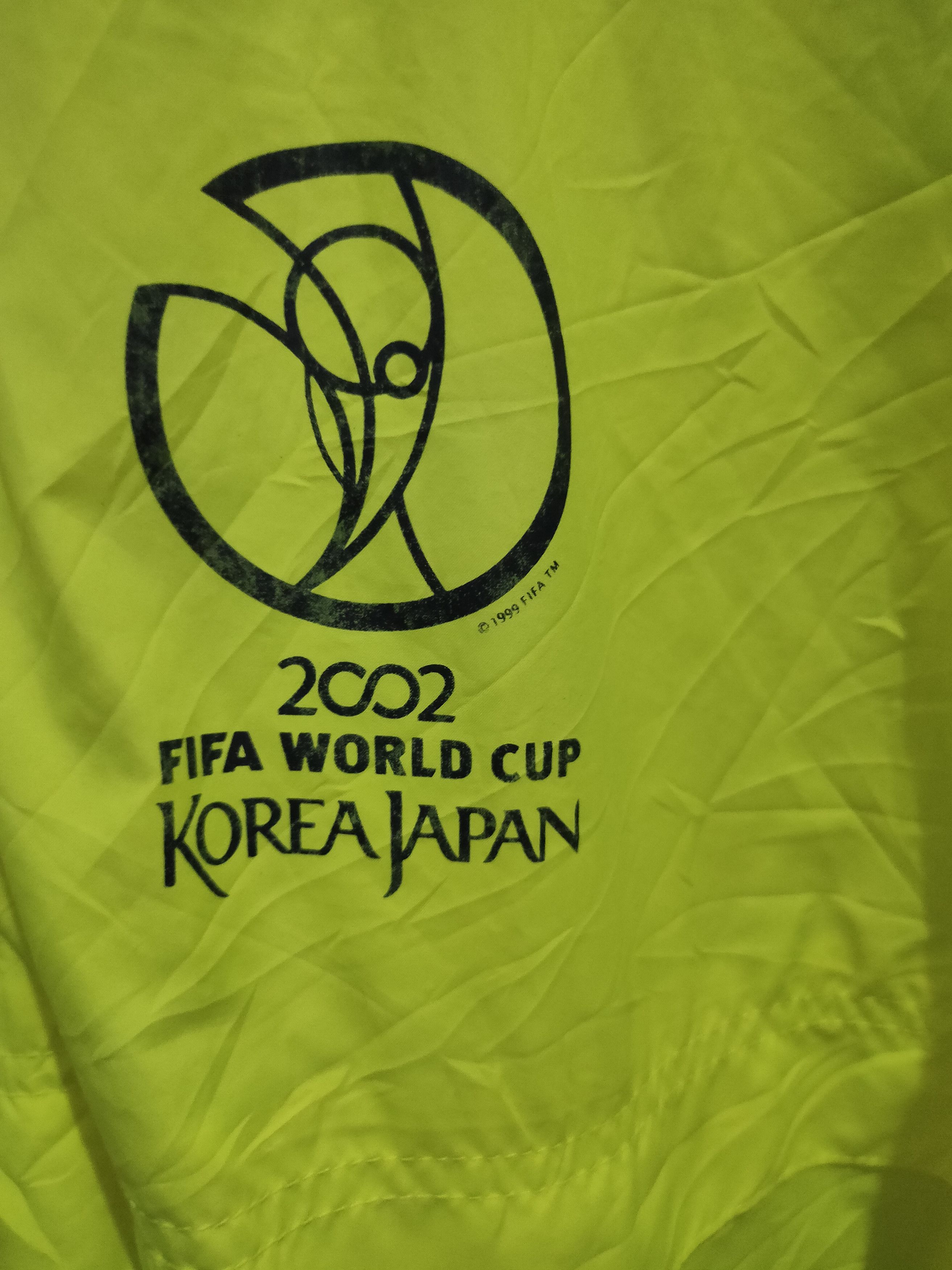 Image of Adidas Anorak Jacket World Cup 2002 Korea-Japan Steward in Green/Lime, Men's (Size Small)