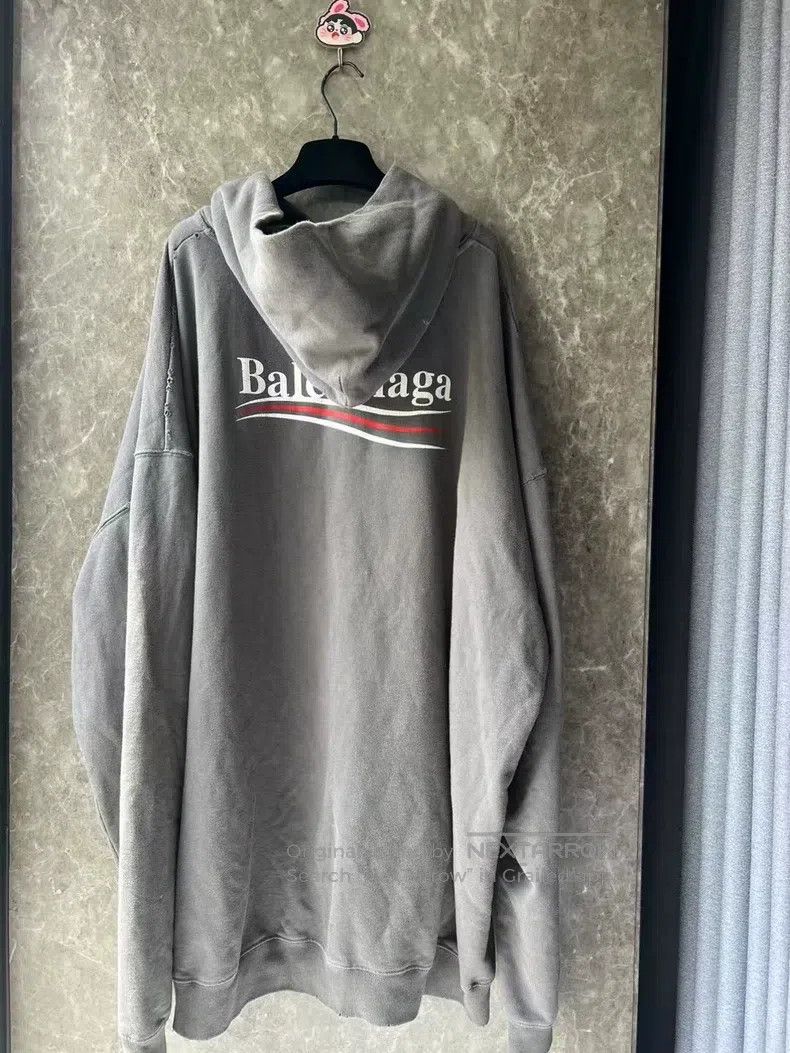 Balenciaga Balenciaga Distressed Coke Hoodie Size US S / EU 44-46 / 1 - 2 Thumbnail