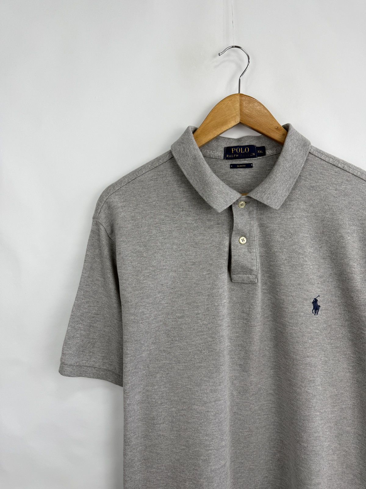 Polo Ralph Lauren 🇺🇸 Polo Ralph Lauren Slim Fit Polo T-Shirt Rare Retro Hype Size US XXL / EU 58 / 5 - 7 Thumbnail