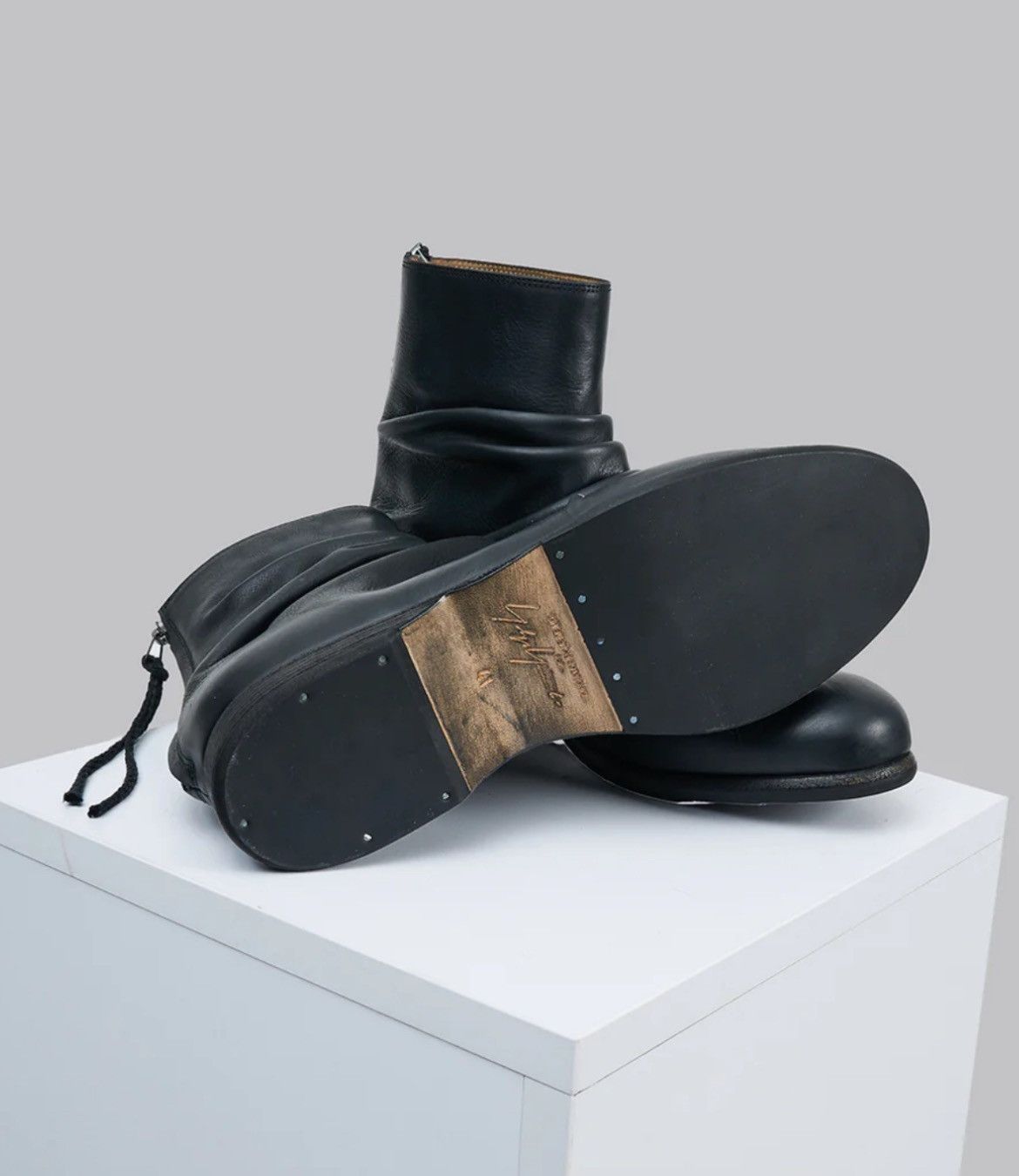 Yohji Yamamoto CROPPED CREASE BOOTS Size US 9 / EU 42 - 8 Thumbnail