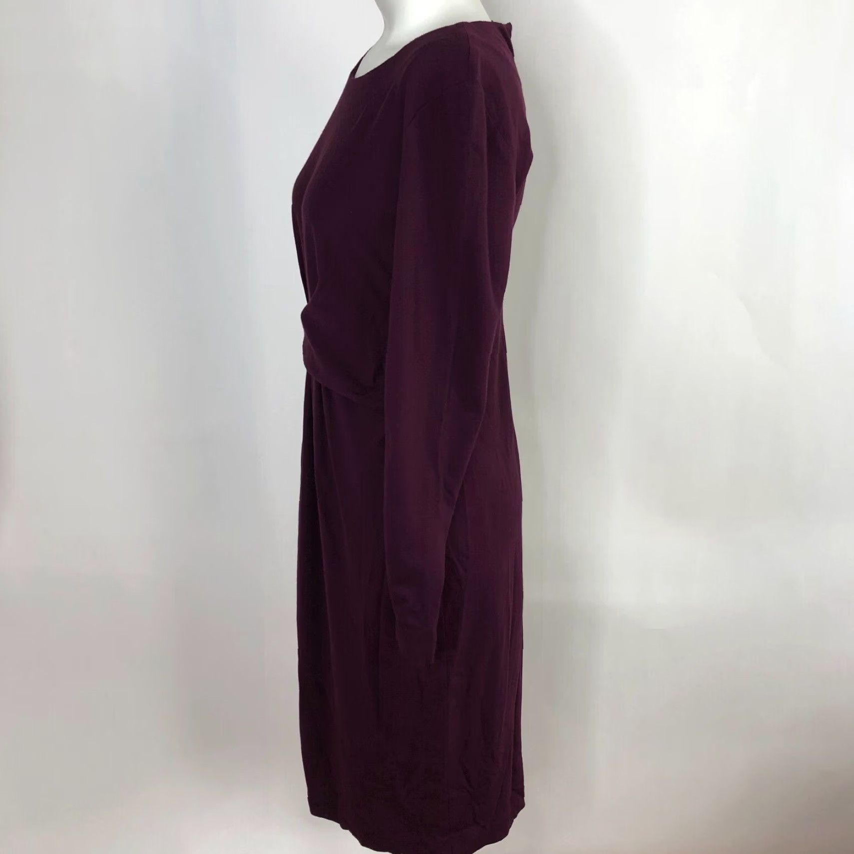 Vintage Lafayette 148 Pencil Dress Size 4 Women Full Length Dress Wine Purple Size S / US 4 / IT 40 - 3 Thumbnail