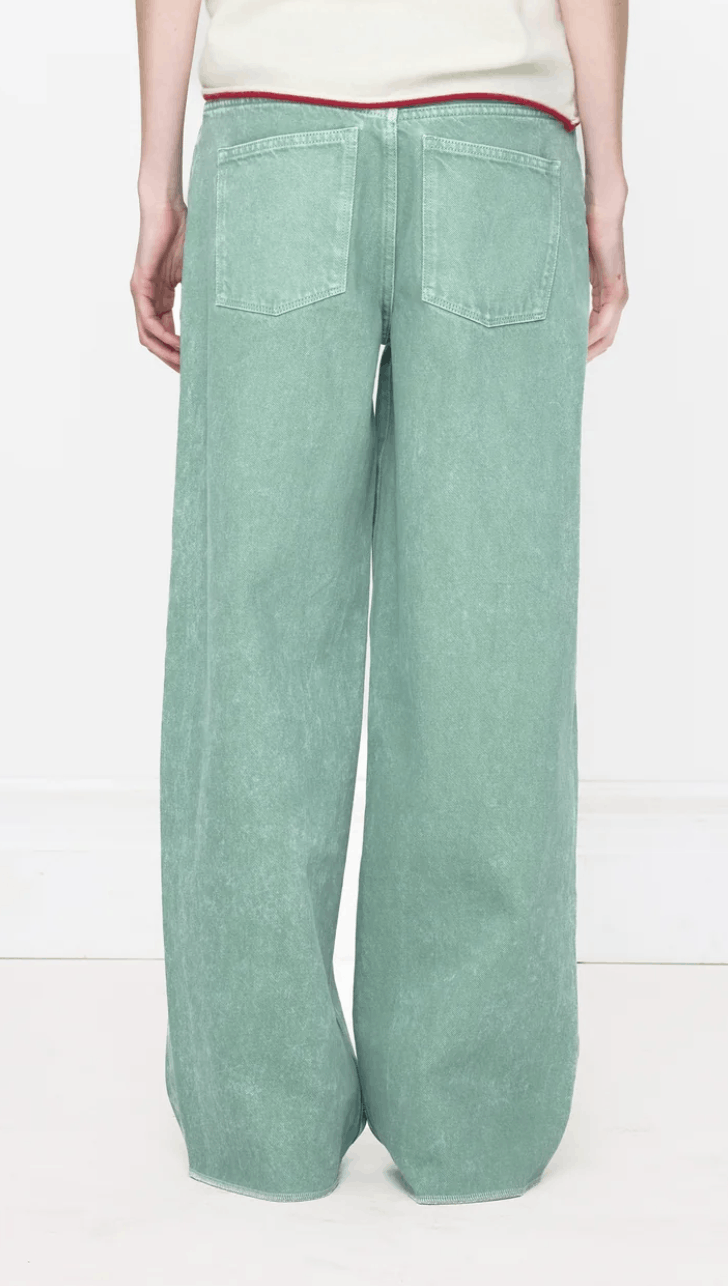 Other Tone Deaf Green Acid Unisex Jeans Size US 32 / EU 48 - 2 Thumbnail