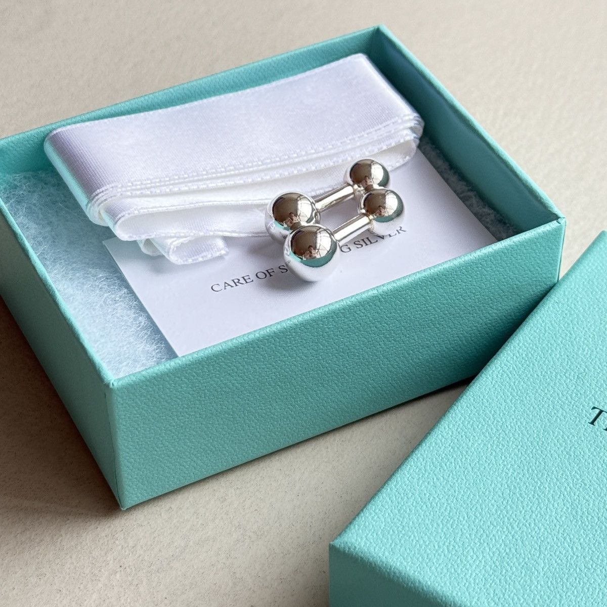 Tiffany & Co. Tiffany & Co. Barbell Cufflinks Size ONE SIZE - 2 Thumbnail