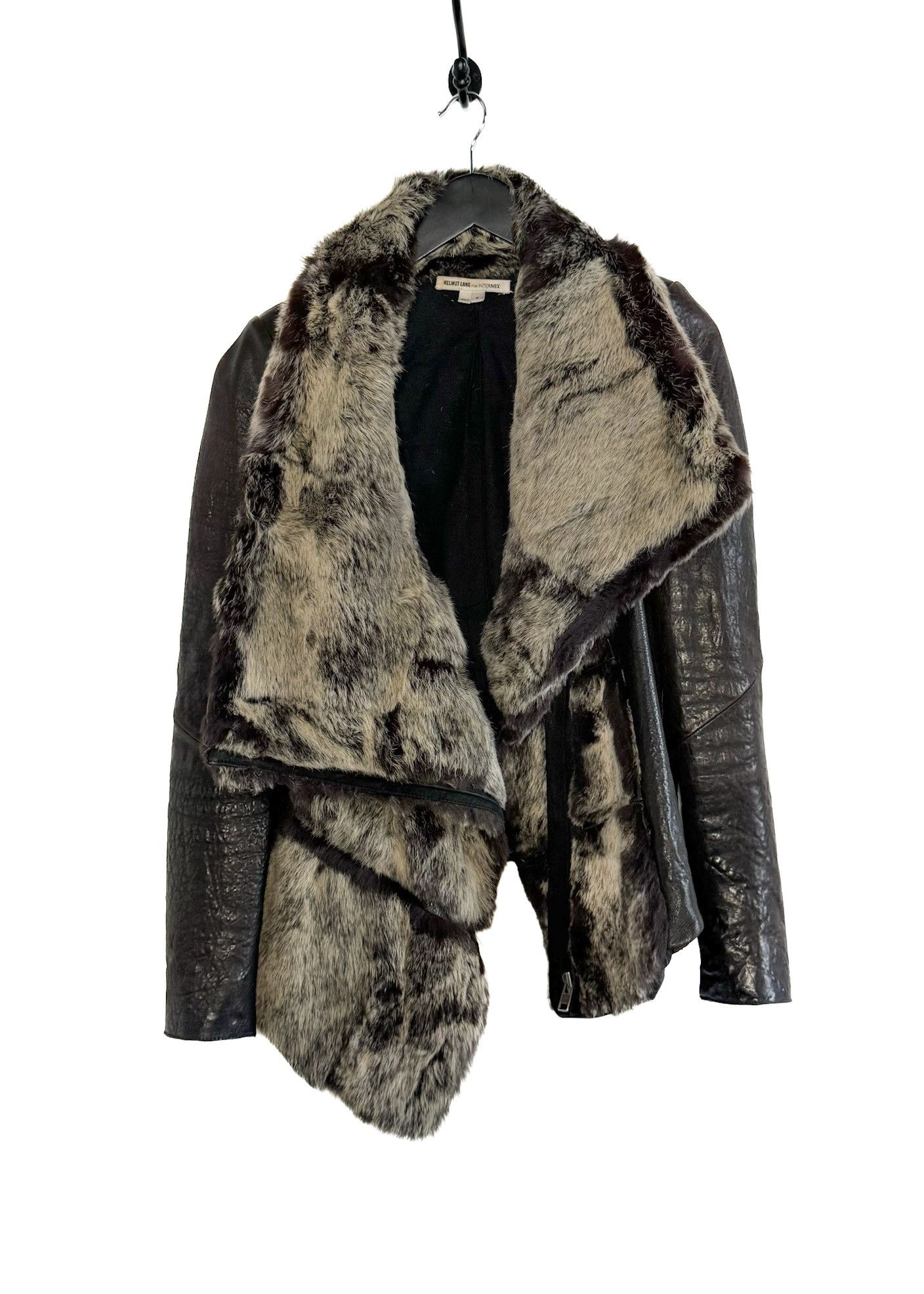 Helmut Lang × INTERMIX Helmut Lang X Intermix Flux Fur Leather Combo Jacket Size S / US 4 / IT 40 - 2 Thumbnail