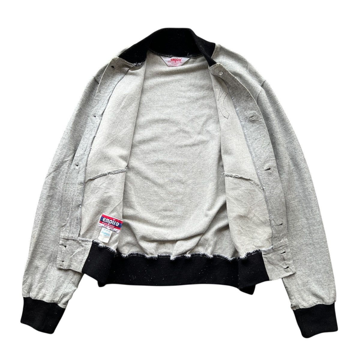 New York Yankees Vintage 80s 90s New York Yankees Empire Button Bomber Jacket Size US L / EU 52-54 / 3 - 3 Thumbnail