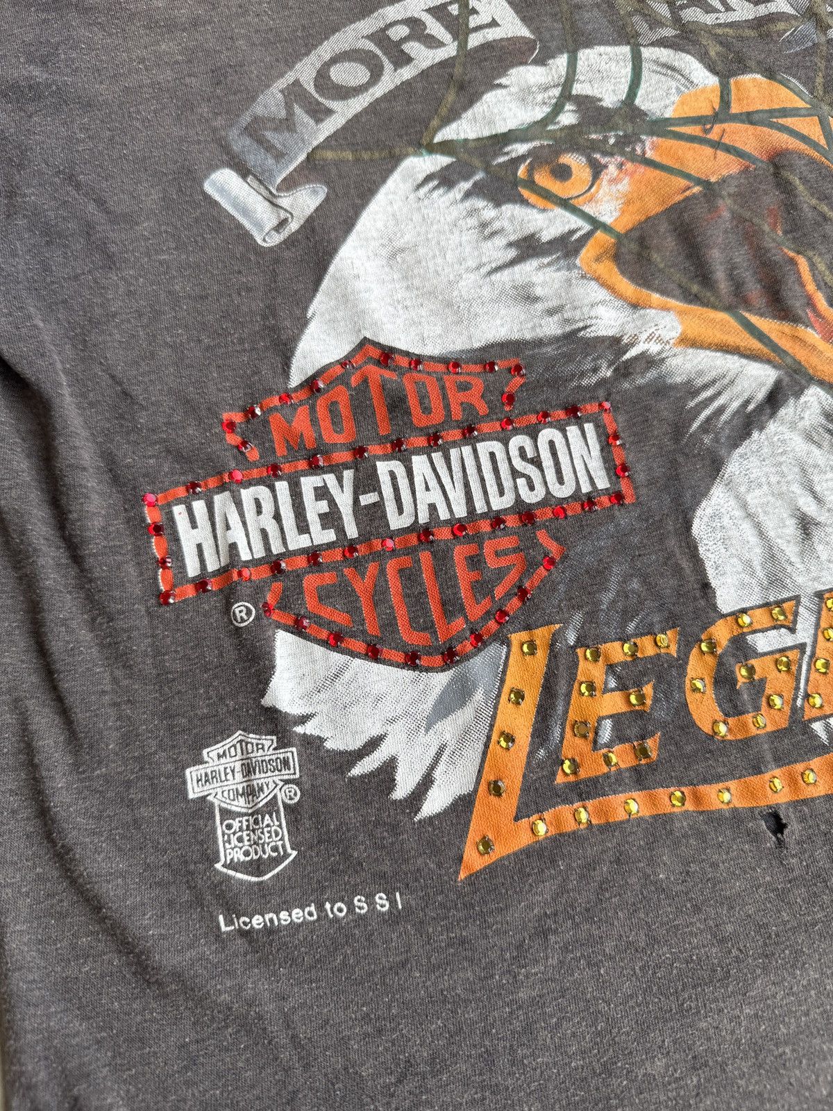 Harley Davidson *RARE* 90s VINTAGE THE GREAT CHINA WALL TGCW Harley tee 1/1 Size L / US 10 / IT 46 - 2 Thumbnail
