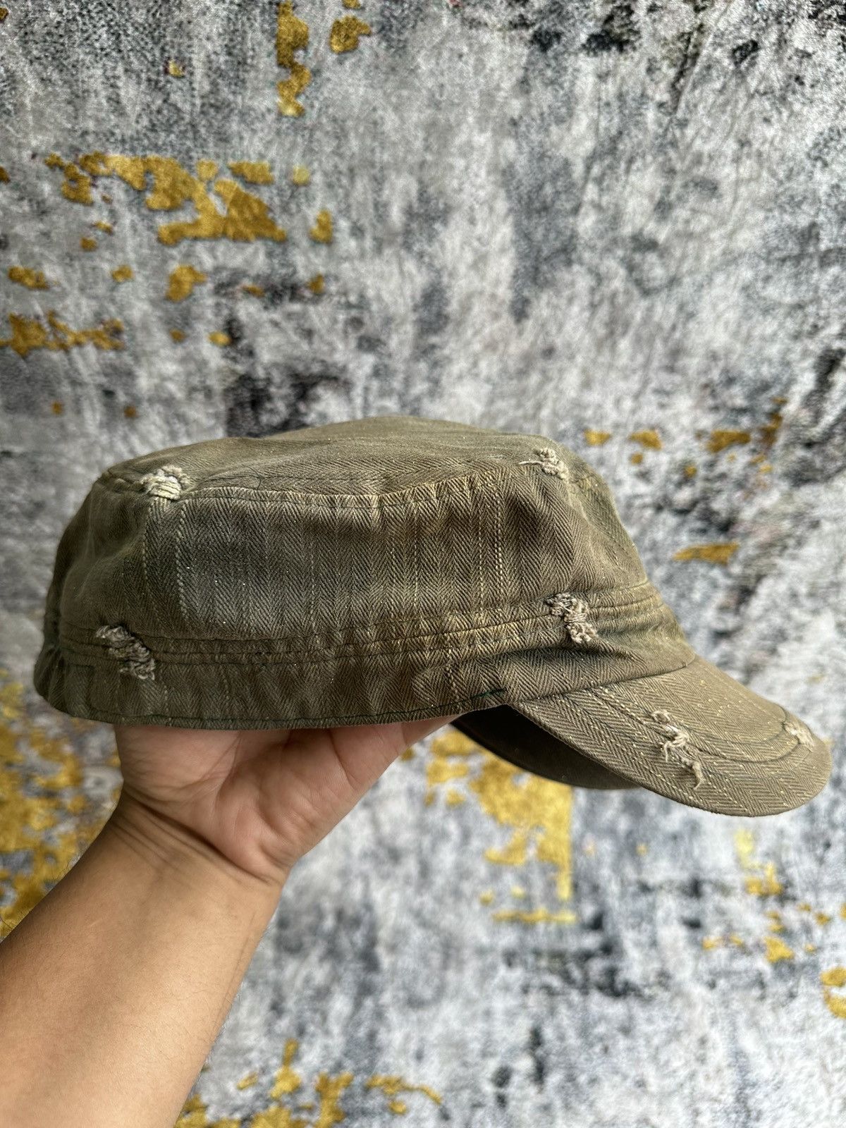 Japanese Brand VINTAGE CRAZY FADED GLITTER TRIBAL CAP PUNK STYLE Size ONE SIZE - 3 Thumbnail