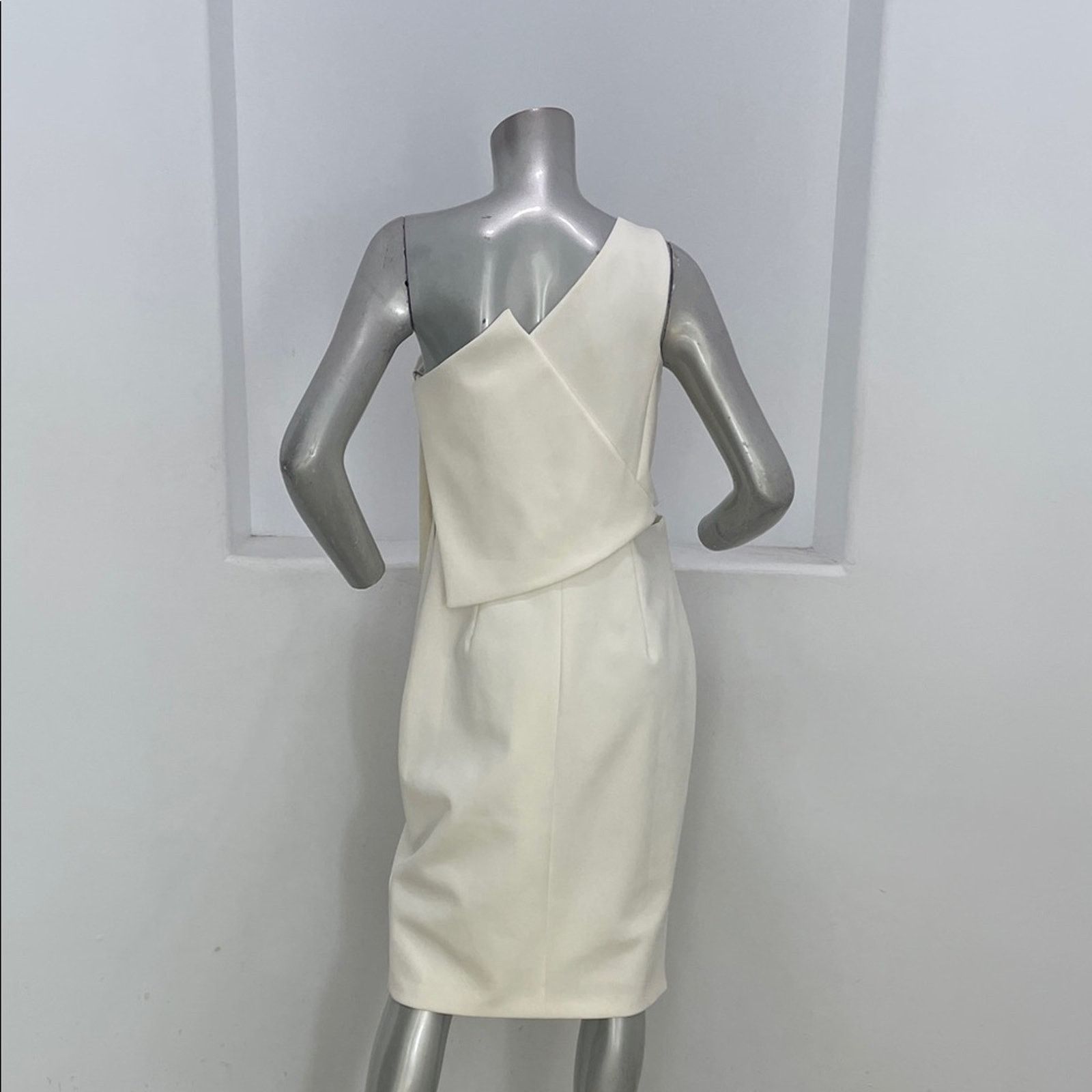 Other C/MEO Collective One Shoulder The Nights Dress Ivory Size L Size L / US 10 / IT 46 - 8 Thumbnail