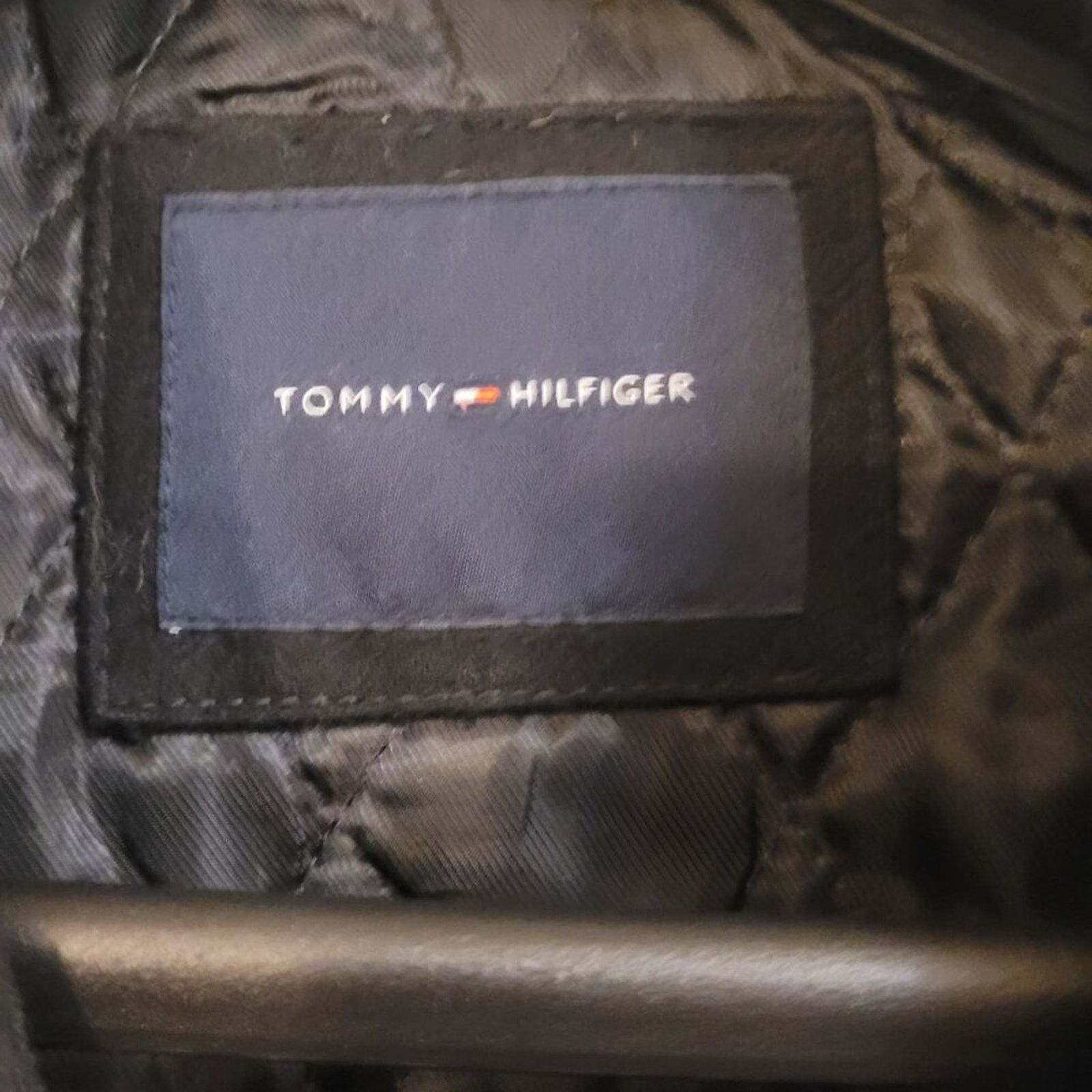 Tommy Hilfiger Tommy Hilfiger Black Wool Blend Double Breasted Peacoat Size US L / EU 52-54 / 3 - 3 Thumbnail
