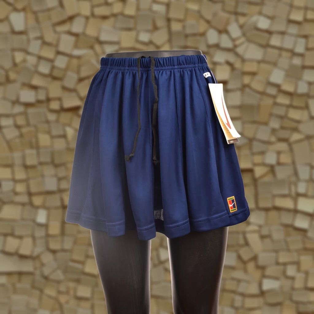 Nike Nike Dri-Fit Vintage 90s 1990s Court Tennis Skirt S Blue Women's Skirt Athletic Short 240356 Made in USA Size 28" / US 6 / IT 42 - 1 Thumbnail