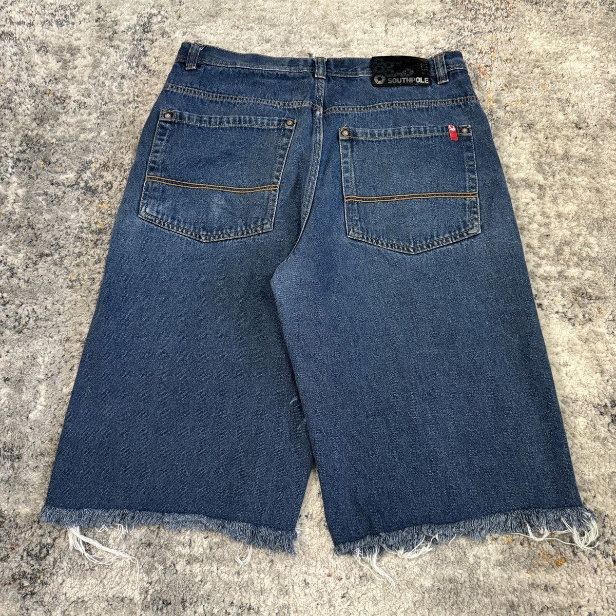 JNCO × Southpole × Vintage Vintage Y2K southpole baggy distressedJNCO style shorts Size US 36 / EU 52 - 1 Thumbnail