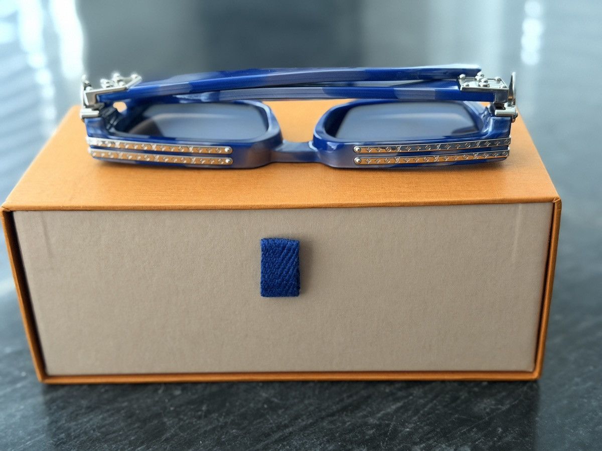 Louis Vuitton Louis Vuitton millionaires sunglasses marble blue E Size ONE SIZE - 4 Thumbnail