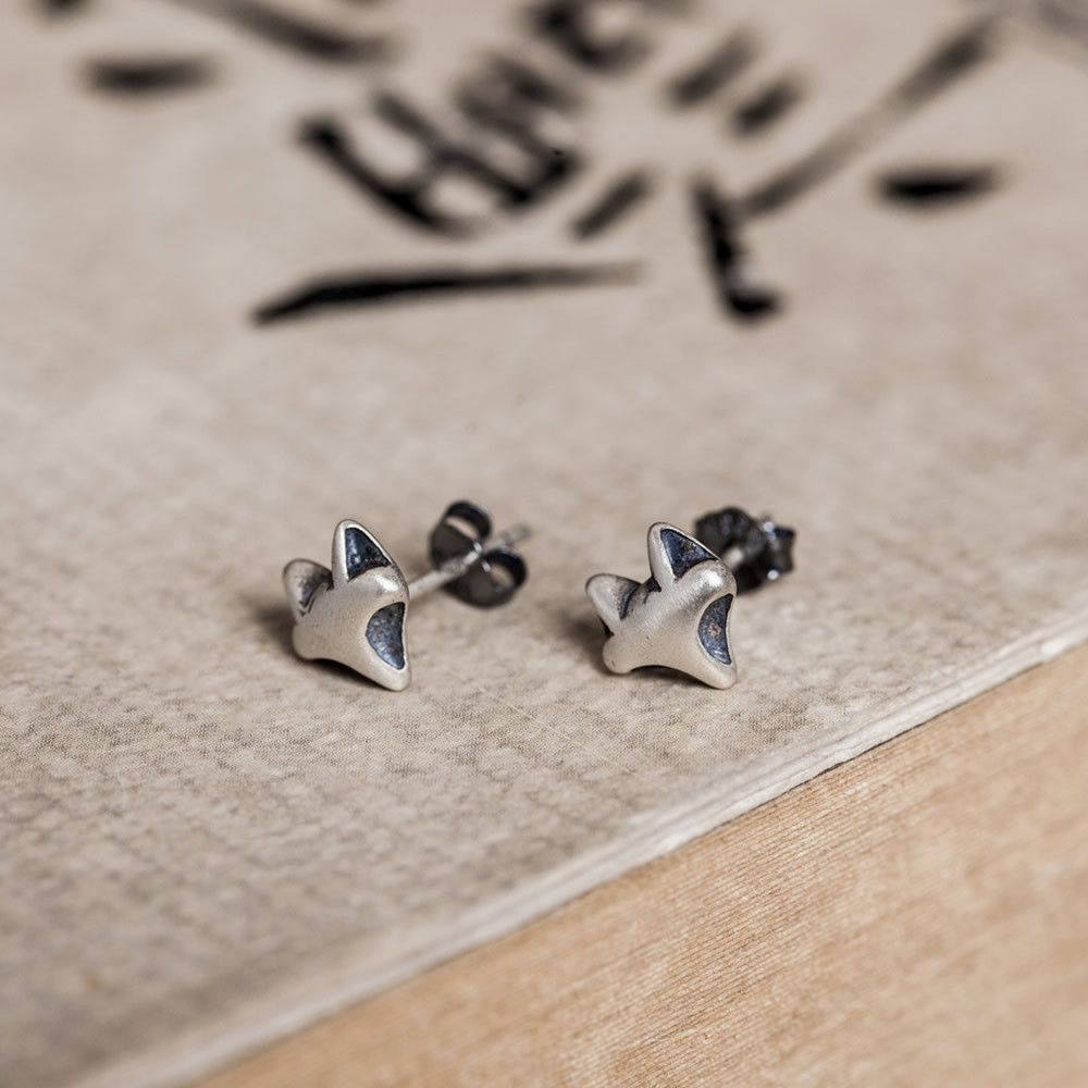 Jewelry Fox Hip-hop Earrings One Pairs Chrome Jewelry Size ONE SIZE - 2 Thumbnail
