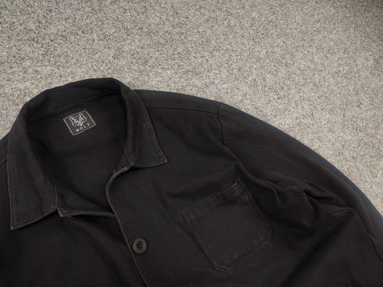 Vintage Vintage French Chore Moleskin Wolf Clothing Worker Jacket Size US XL / EU 56 / 4 - 6 Thumbnail