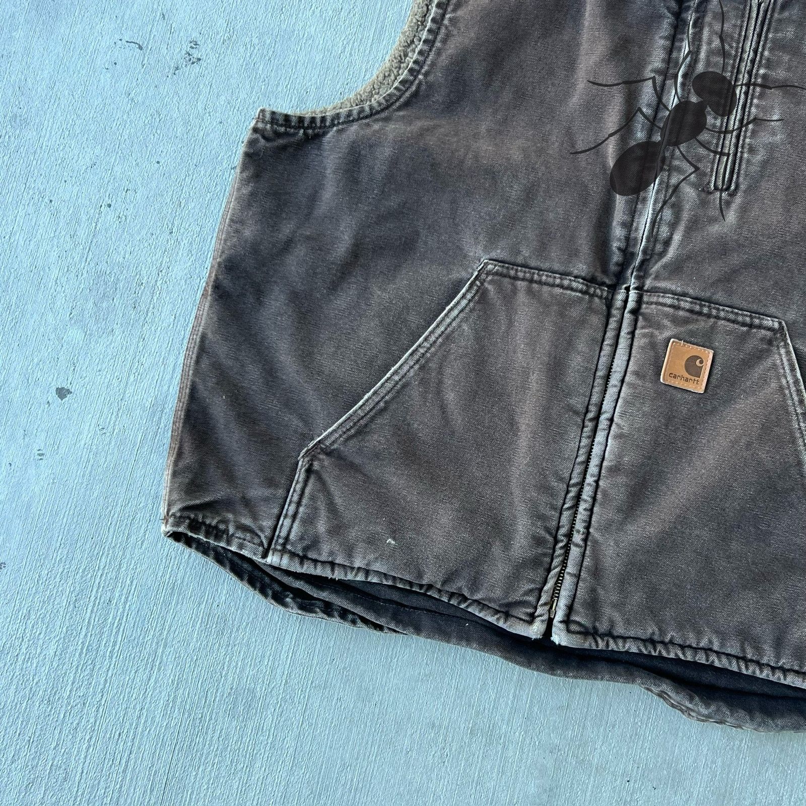 Carhartt × Vintage Carhartt V33 BDB faded brown work wear vest Size US L / EU 52-54 / 3 - 2 Thumbnail