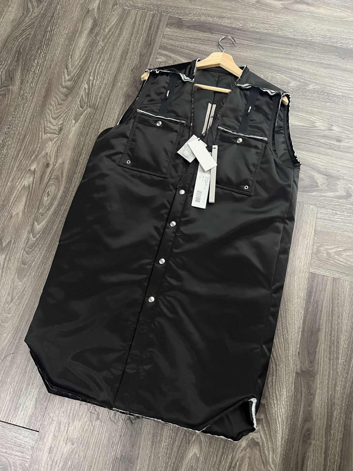 Rick Owens AW21 Rick Owens Gethsemane Unfinished Distressed Gilet Vest Size US M / EU 48-50 / 2 - 1 Thumbnail
