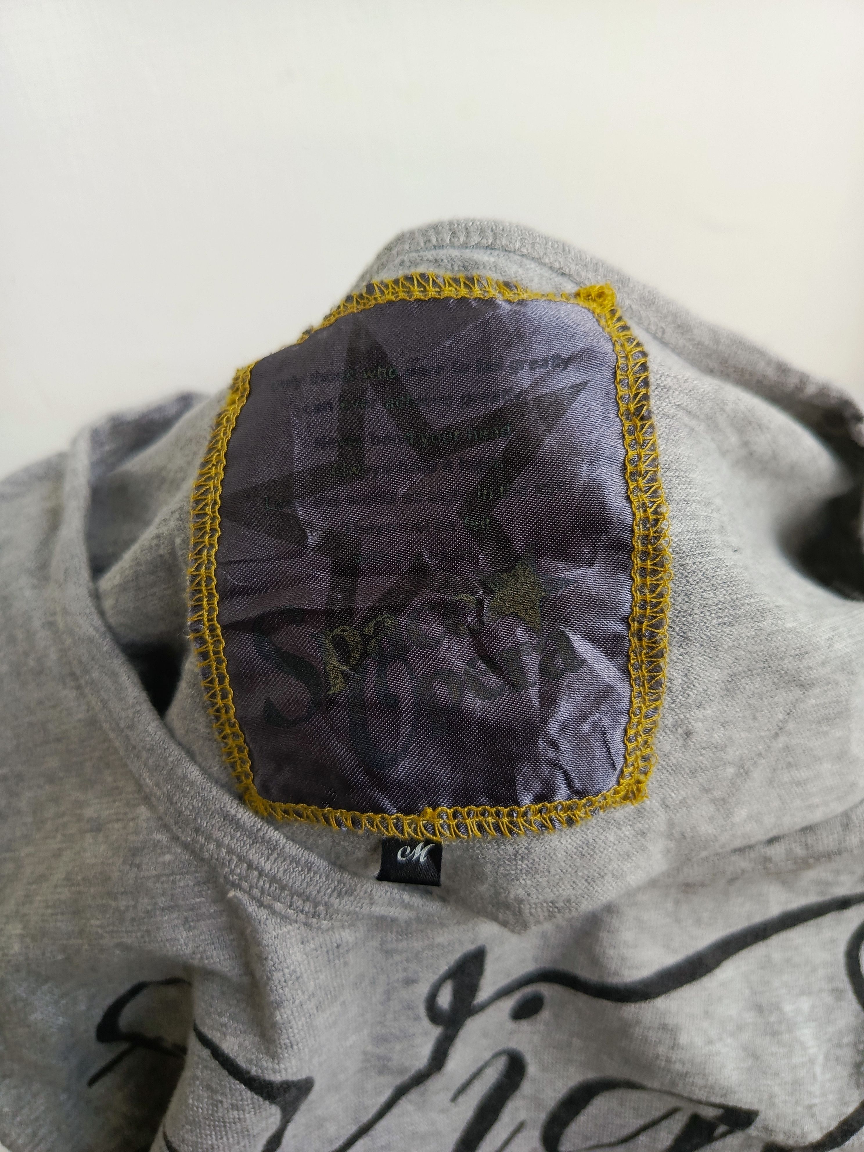 Japanese Brand Space Opera Vigor Emotion Grey T-Shirt Size M / US 6-8 / IT 42-44 - 6 Thumbnail