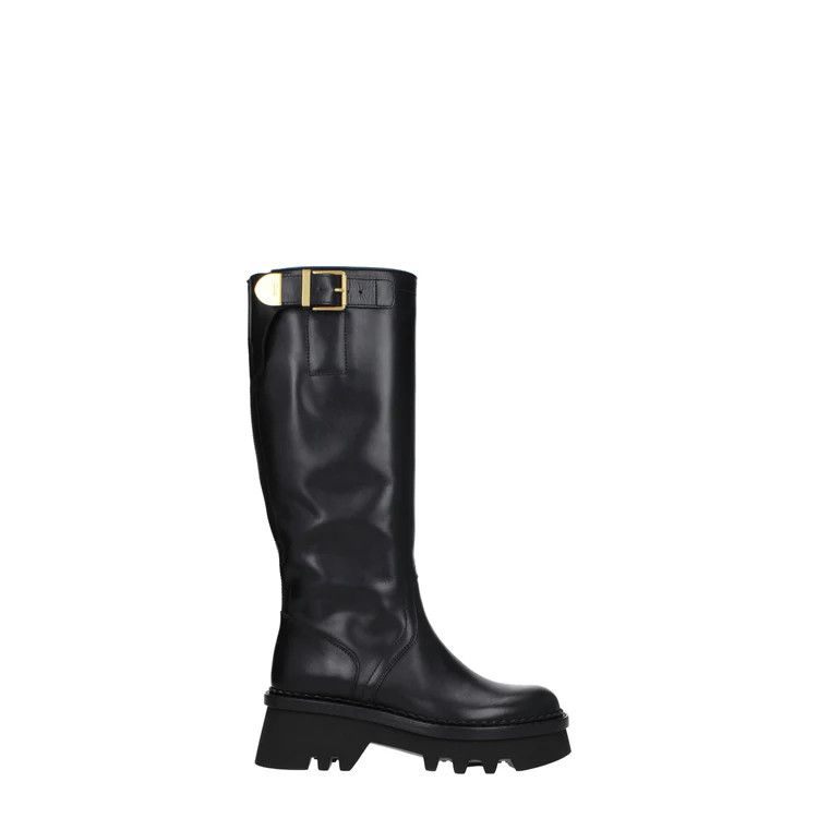 Chloe ob1o1e1024 Leather Boots in Black Size US 6 / IT 36 - 1 Thumbnail