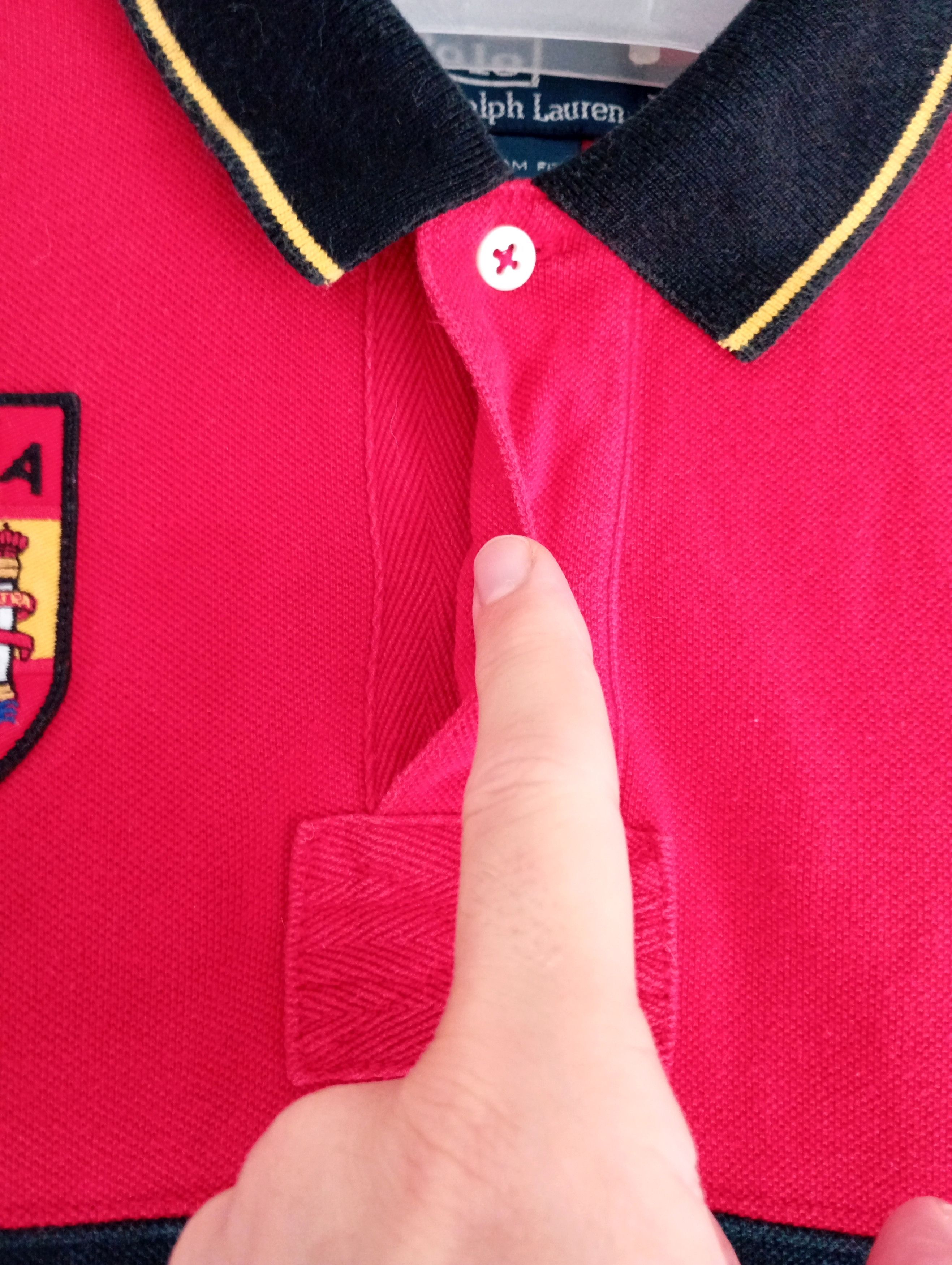 Polo Ralph Lauren 90s Vintage SPAIN #10 Rugby POLO Ralph Lauren Tshirt Size US M / EU 48-50 / 2 - 6 Thumbnail