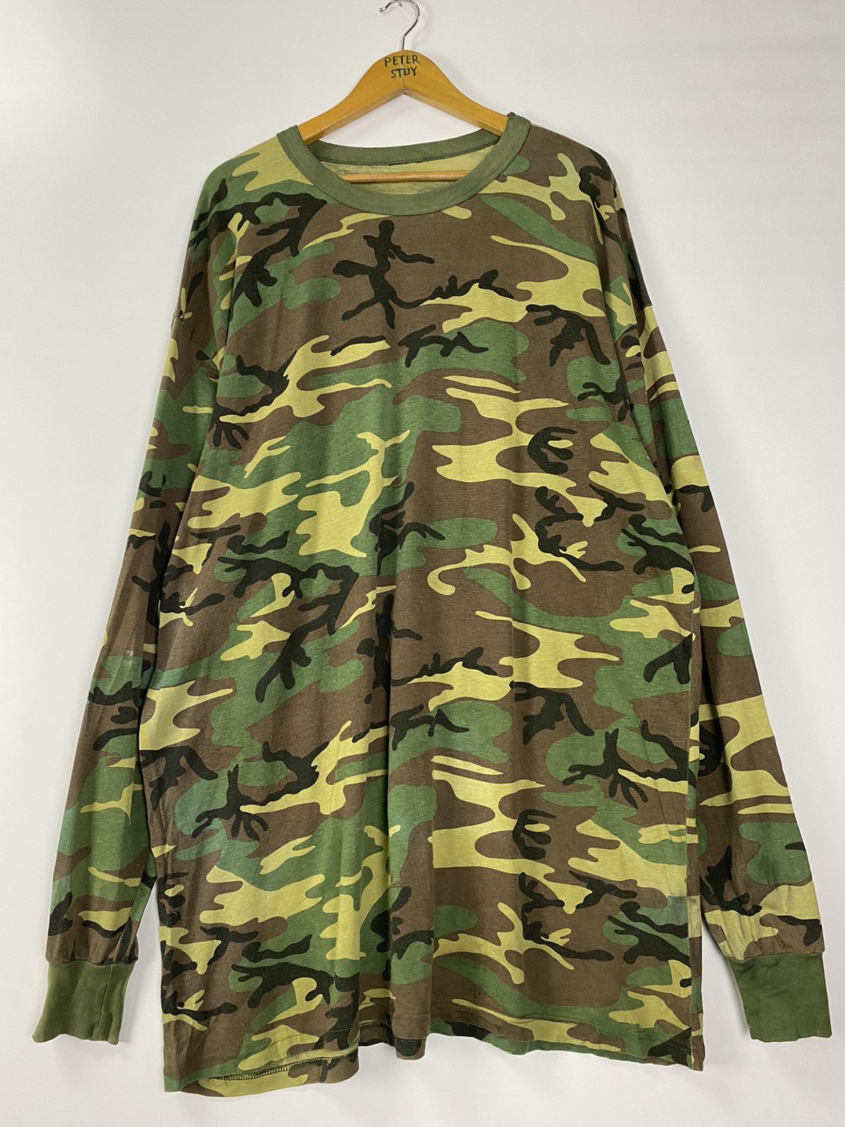 Vintage Vintage Army Long Sleeve Shirt Size US XL / EU 56 / 4 - 2 Thumbnail