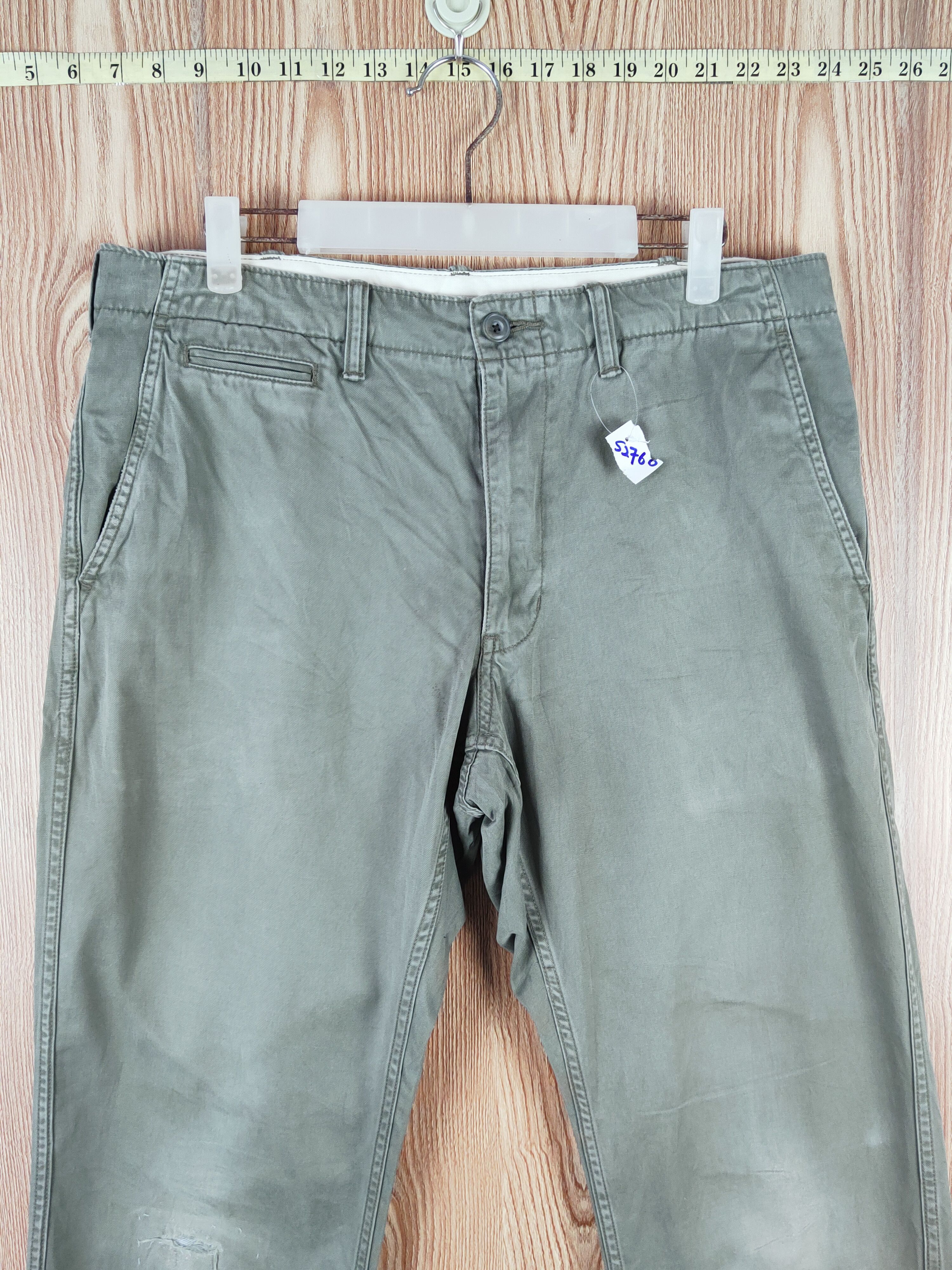 Japanese Brand × Vintage Uniqlo Green vintage japan Casual Pants #S2760 Size US 34 / EU 50 - 2 Thumbnail
