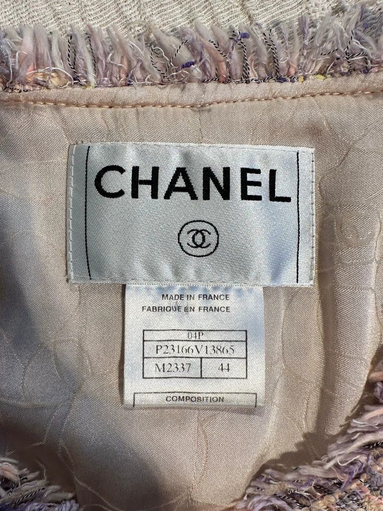 Chanel Chanel 04P Four-pocket waterfall tweed tassel edge round-n Size M / US 6-8 / IT 42-44 - 8 Thumbnail