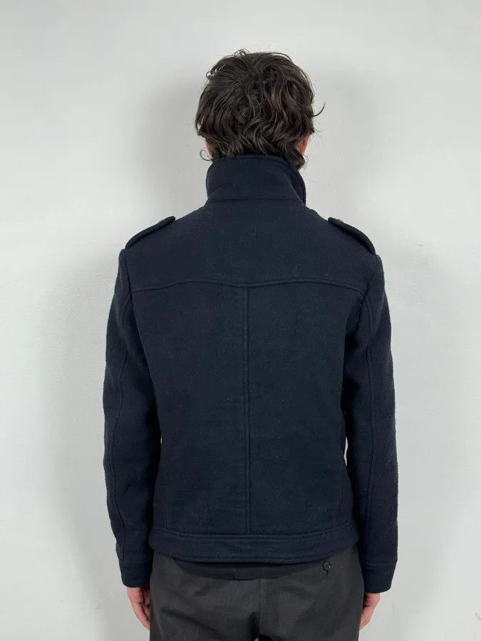 Daniele Alessandrini 2000s Daniele Alessandrini Navy Wool Classy Jacket Size US M / EU 48-50 / 2 - 2 Thumbnail